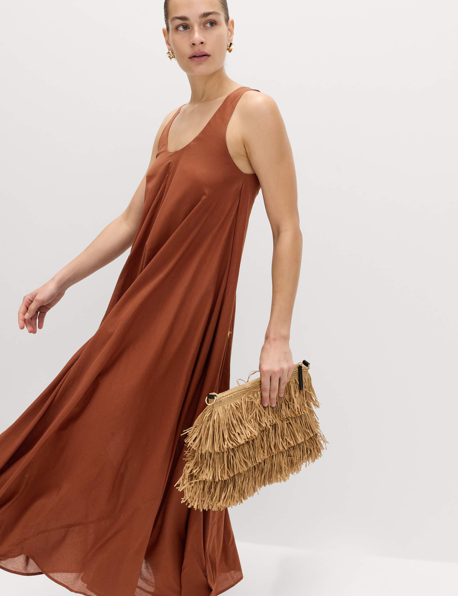 Pure Cotton Maxi Volume Beach Dress - image 5