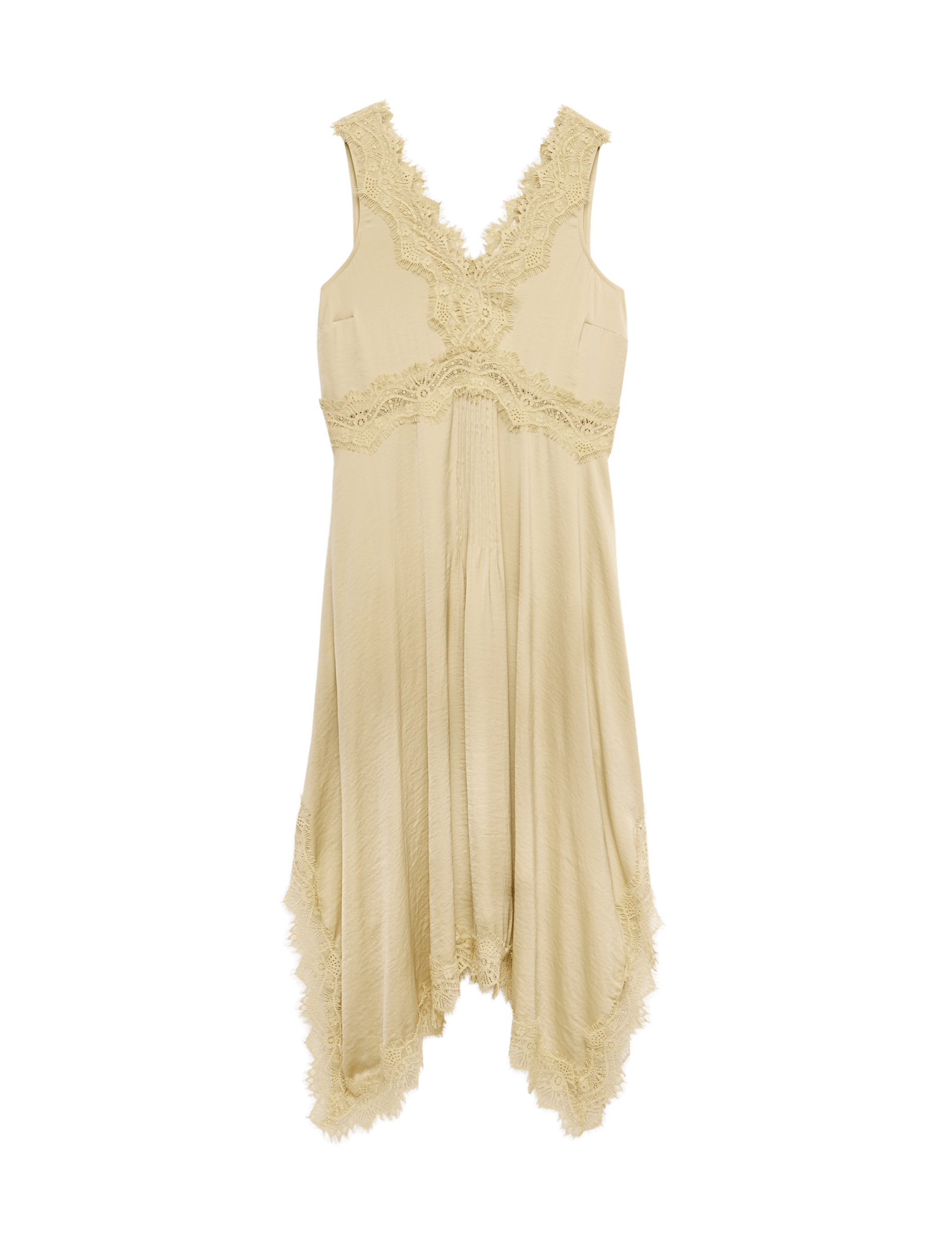 Lace Insert Mini Slip Dress - image 3
