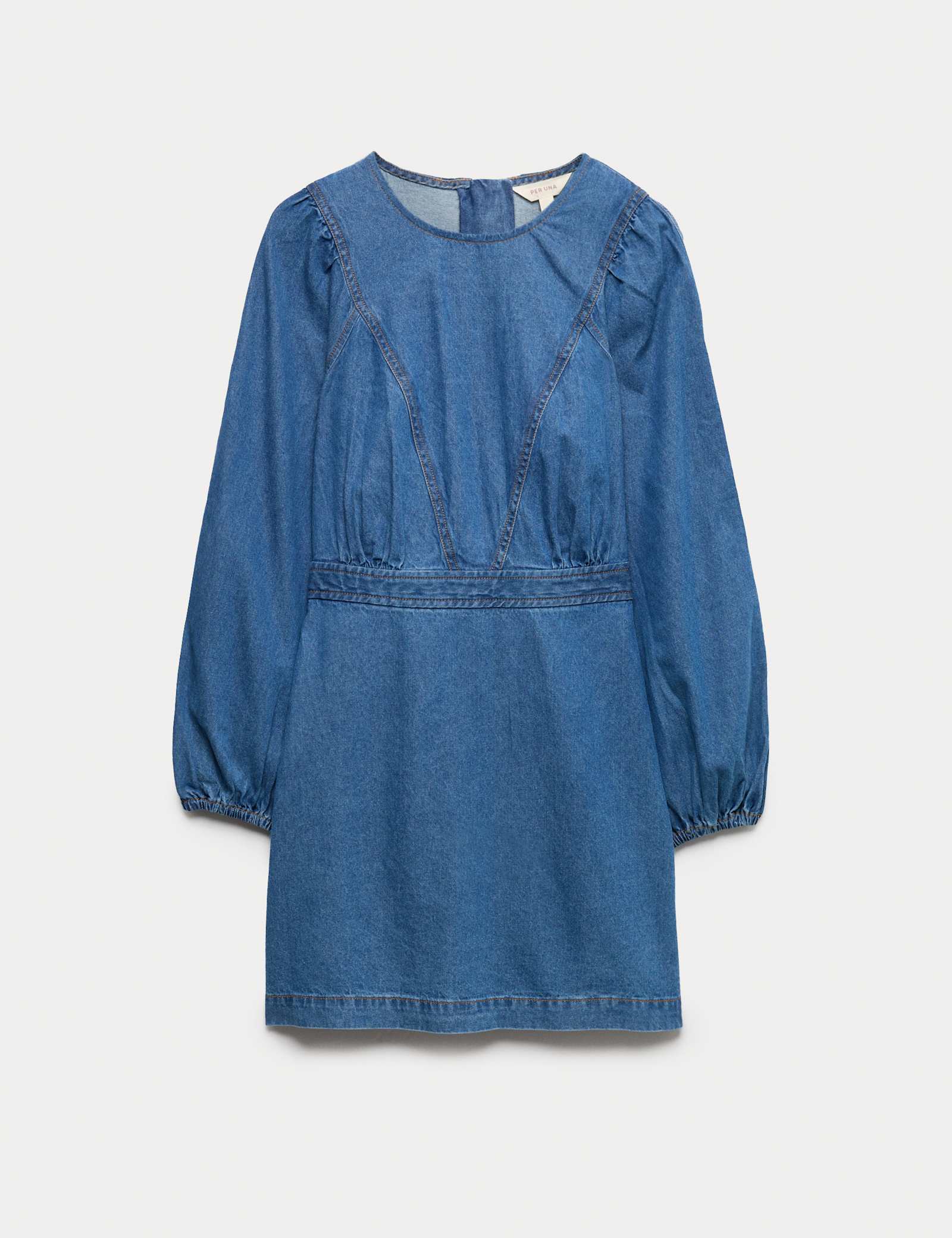 Pure Cotton Denim Mini Waisted Dress - image 1