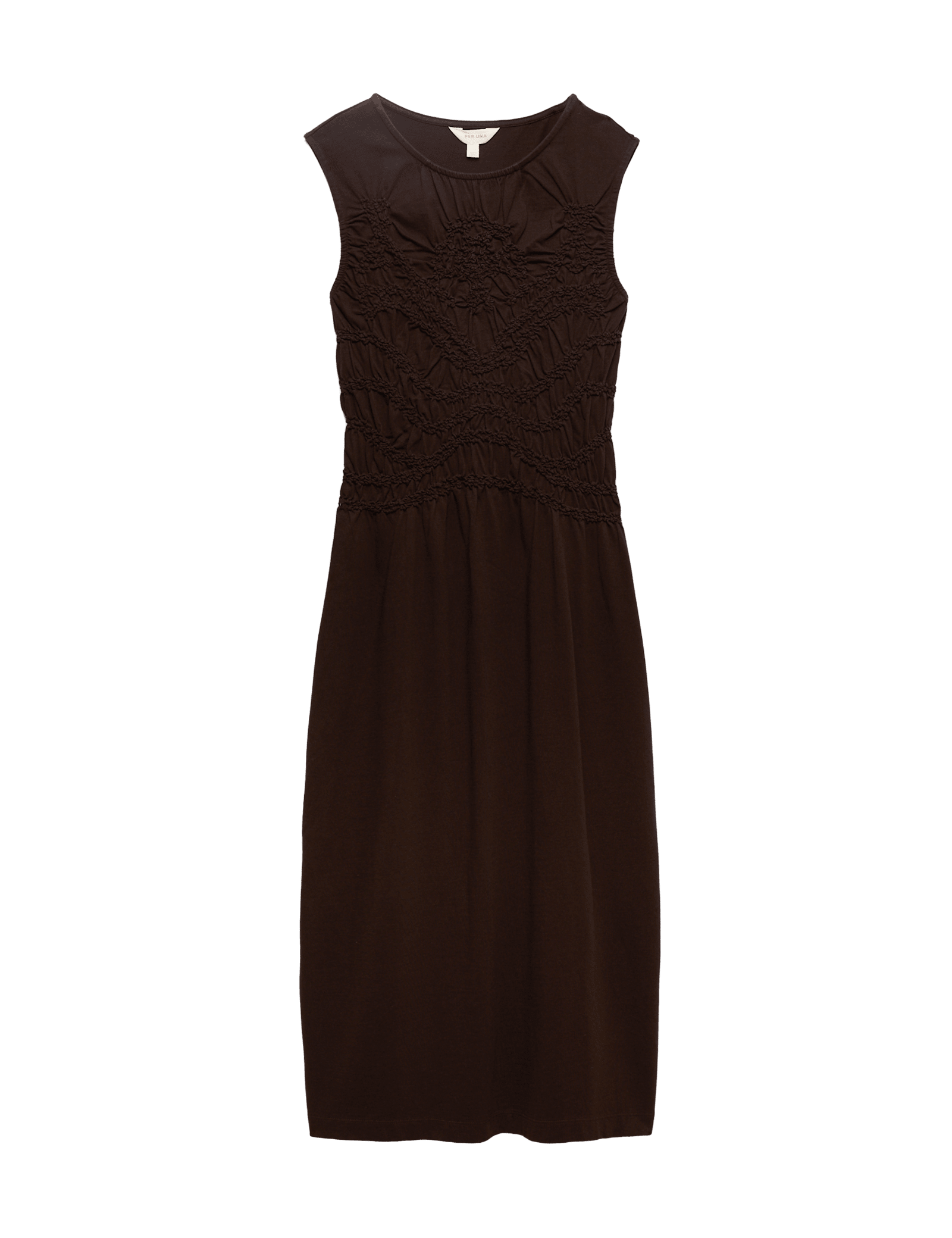 Pure Cotton Jersey Shirred Front Midi Dress - image 3