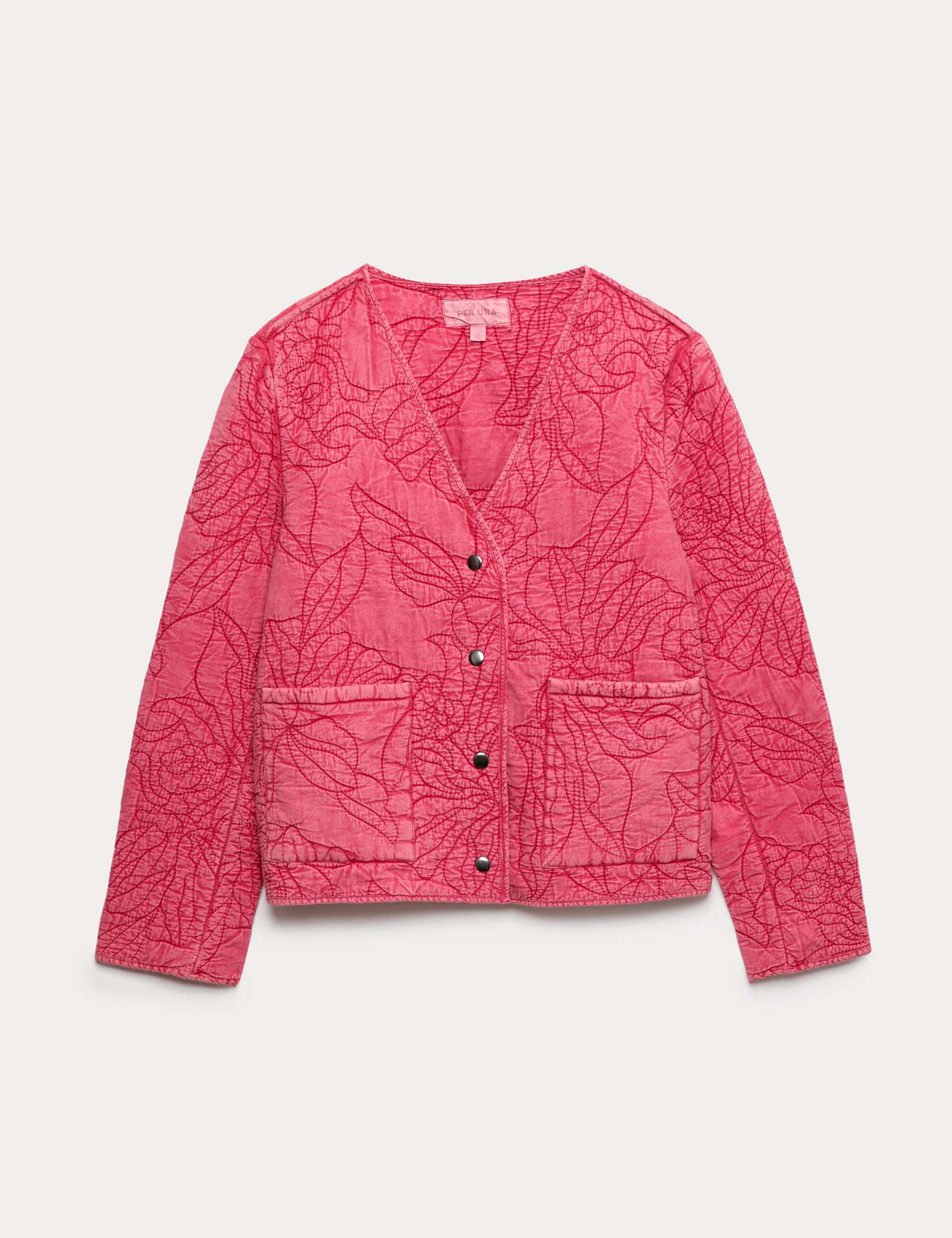 Pure Cotton Floral Quilted Jacket - image 1