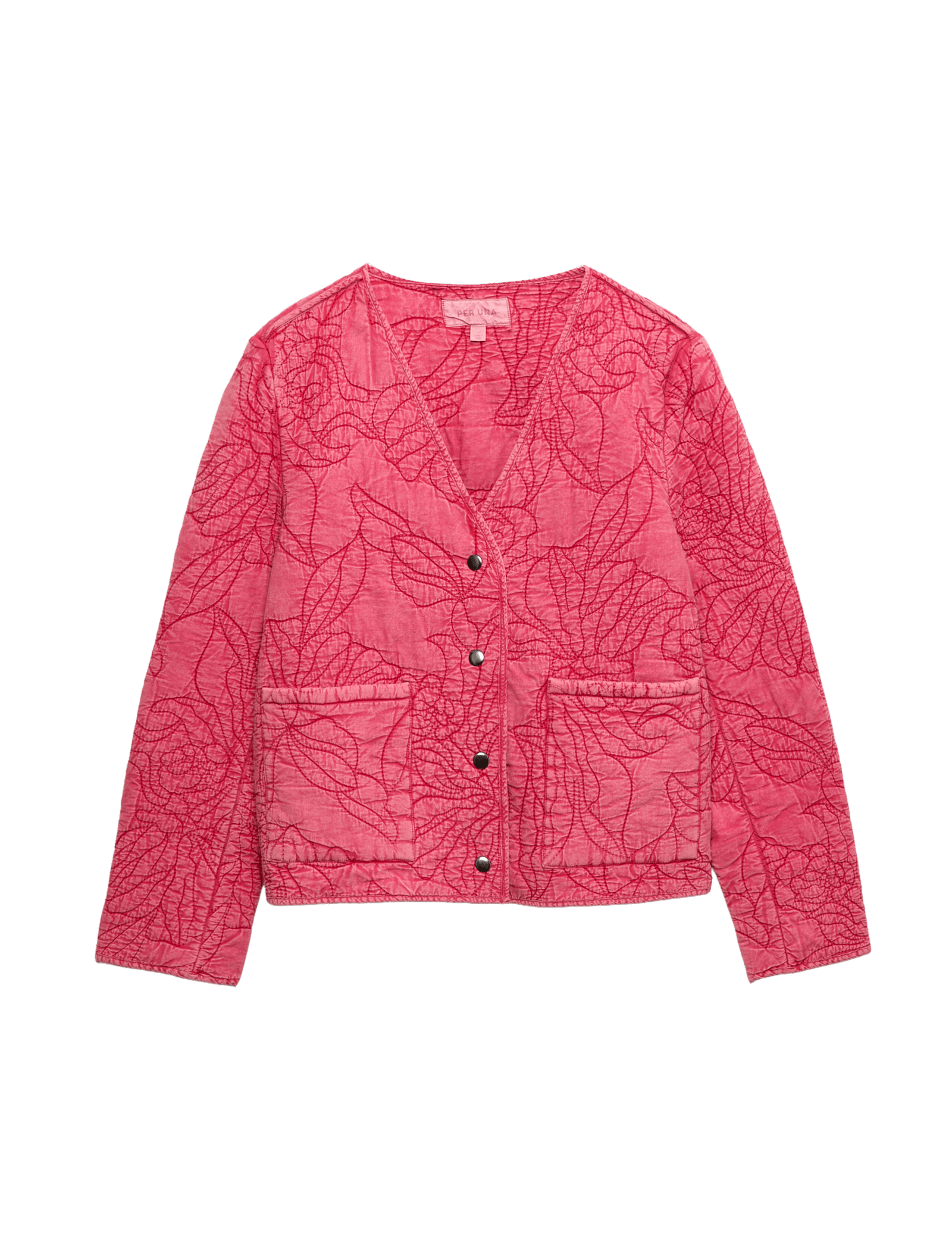 Pure Cotton Floral Quilted Jacket - image 3