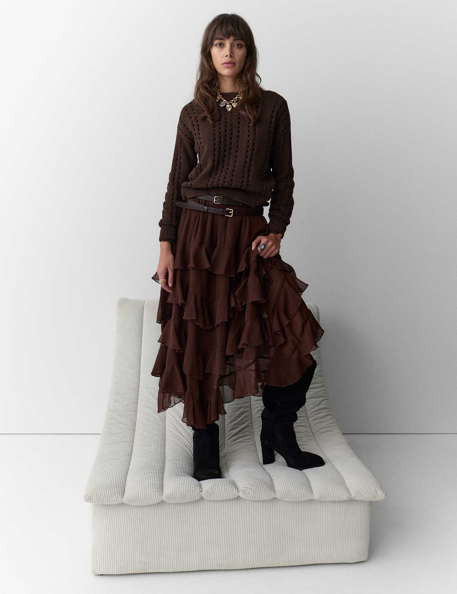 Pure Cotton Pointelle Jumper - image 3