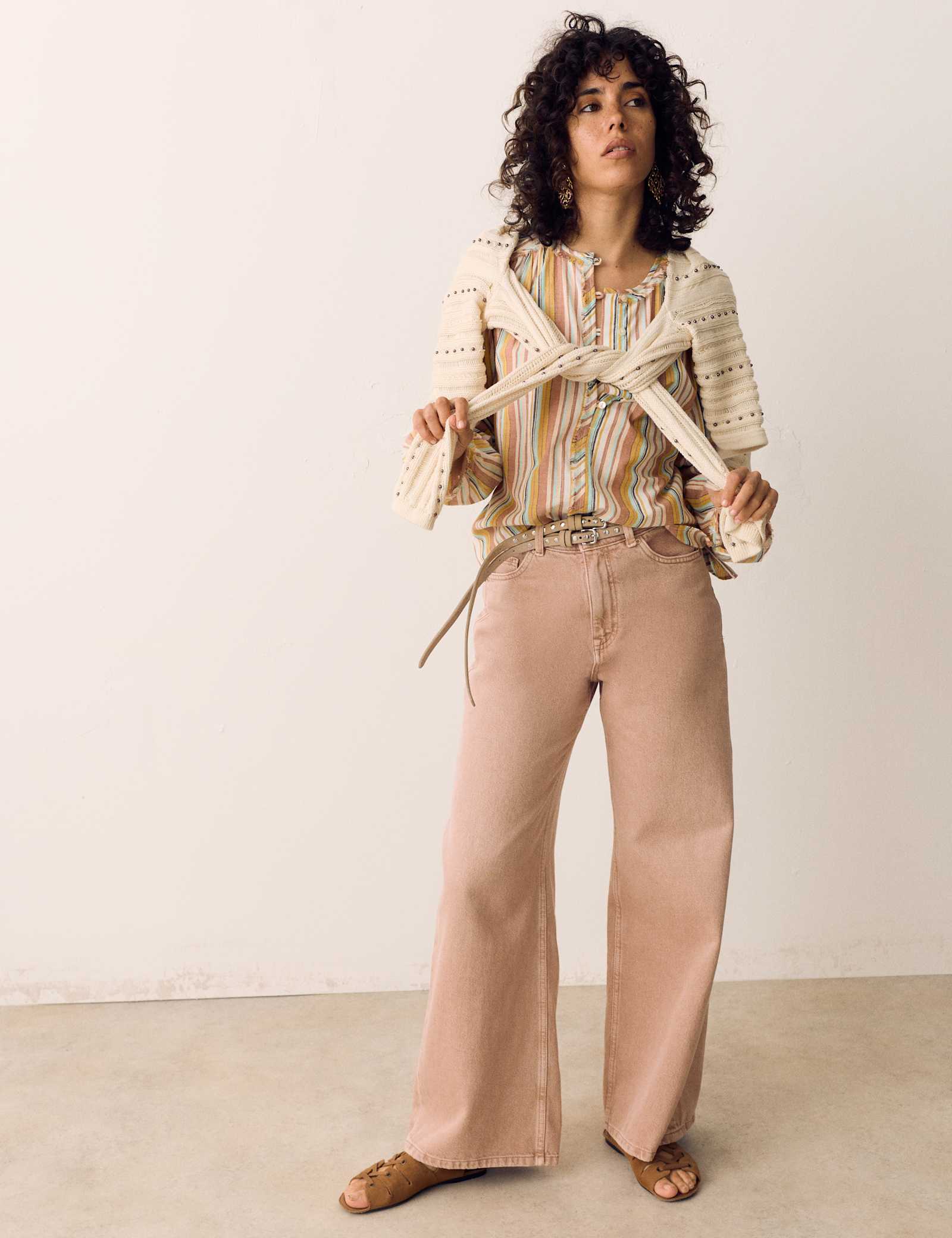 High Waisted Wide Leg Jeans - image 2