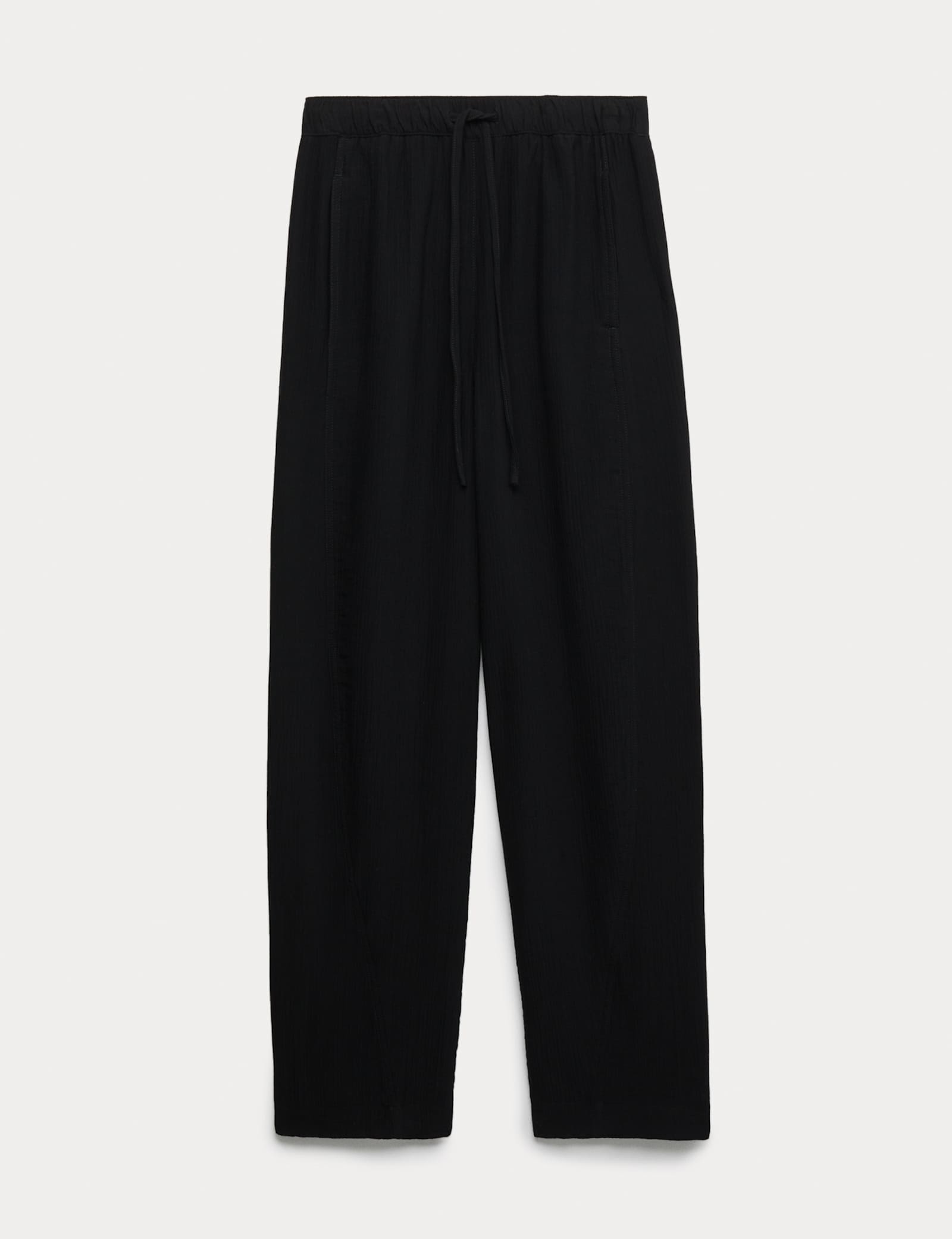 Double Cloth Drawstring Tapered Trousers - image 1