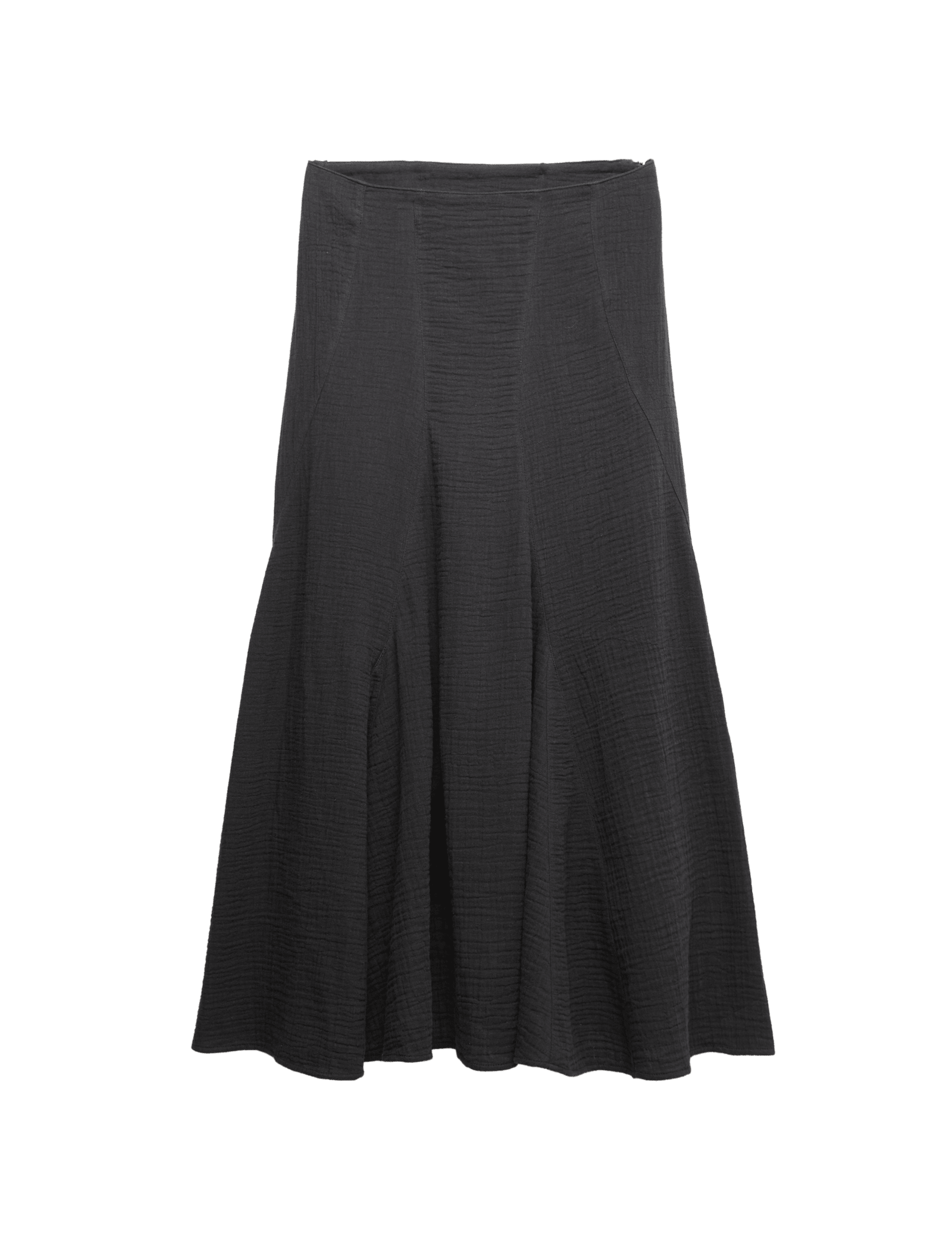 Pure Cotton Double Cloth Midaxi A-Line Skirt - image 3