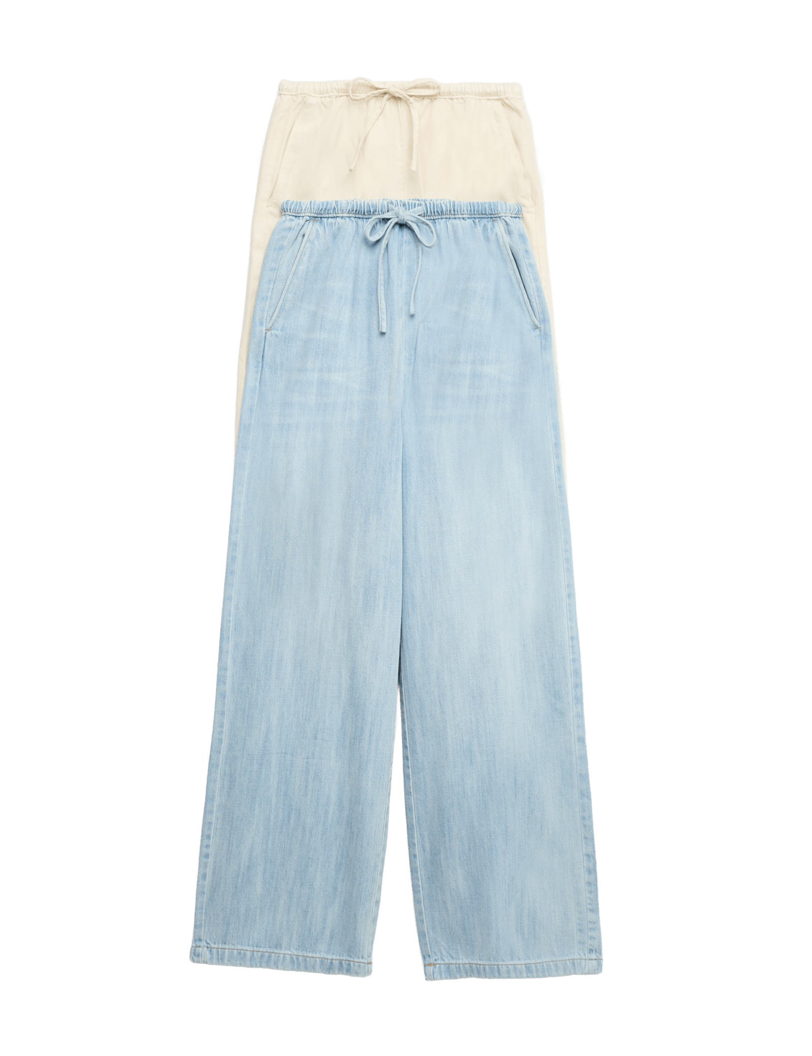 2 Pack Denim Pull On Wide Leg Jeans - image 5