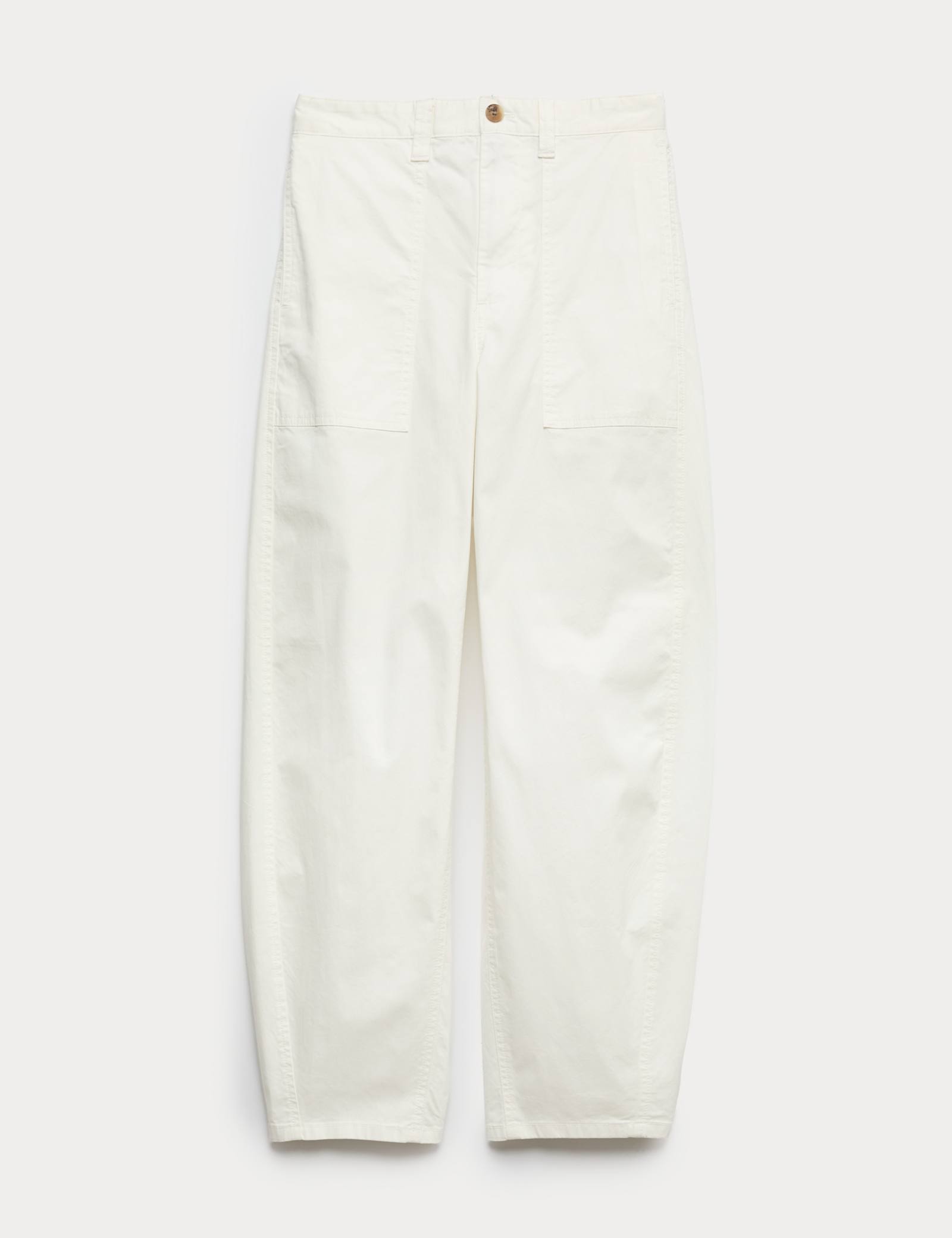 Cotton Rich Barrel Leg Trousers - image 3