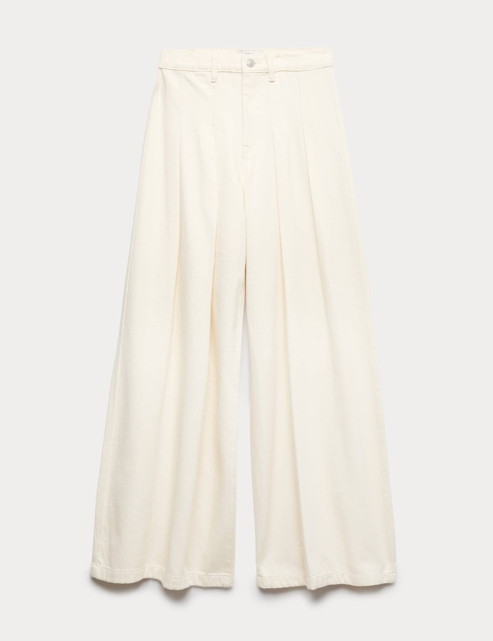High Waisted Pleated Palazzo Jeans - image 1