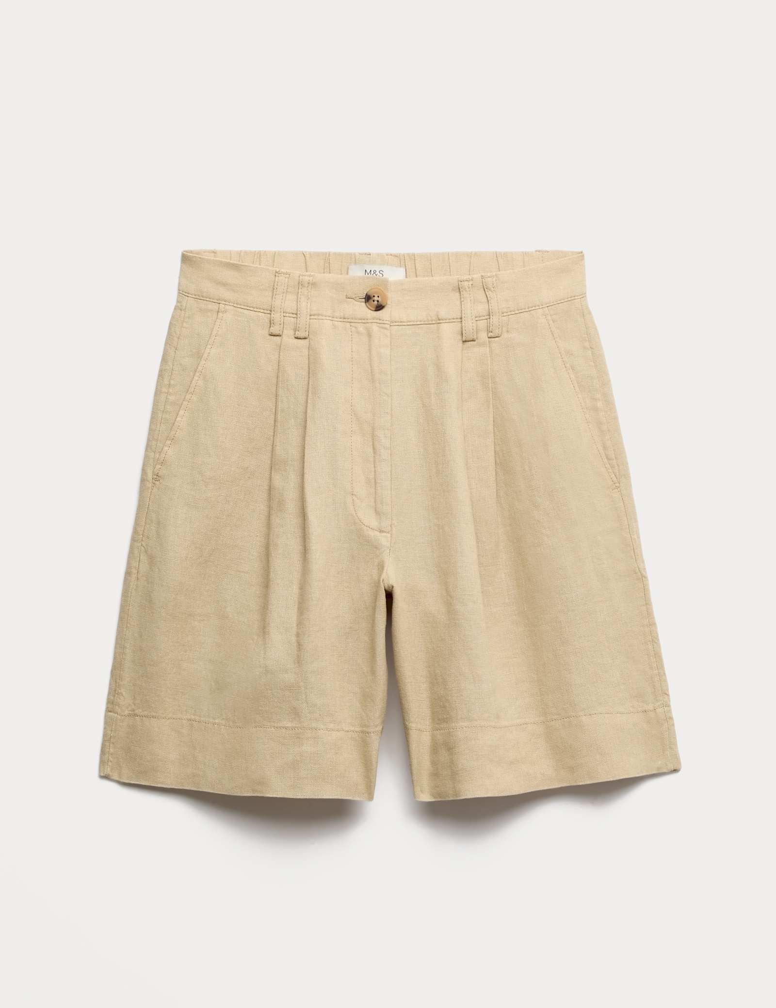 Pure Linen High Waisted Shorts - image 1