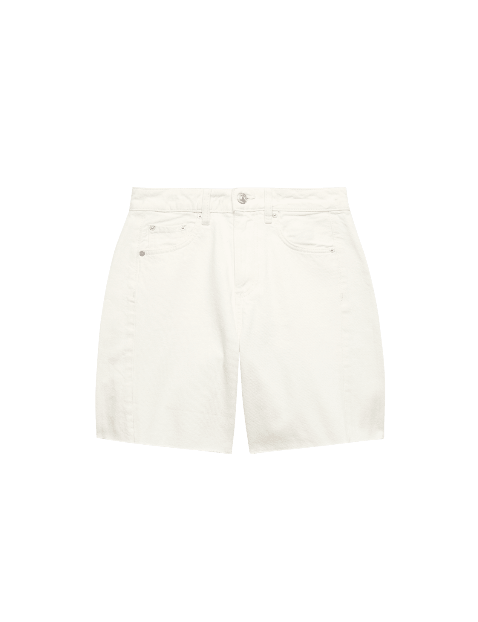 Denim Barrel Raw Hem Mid Rise Shorts - image 5