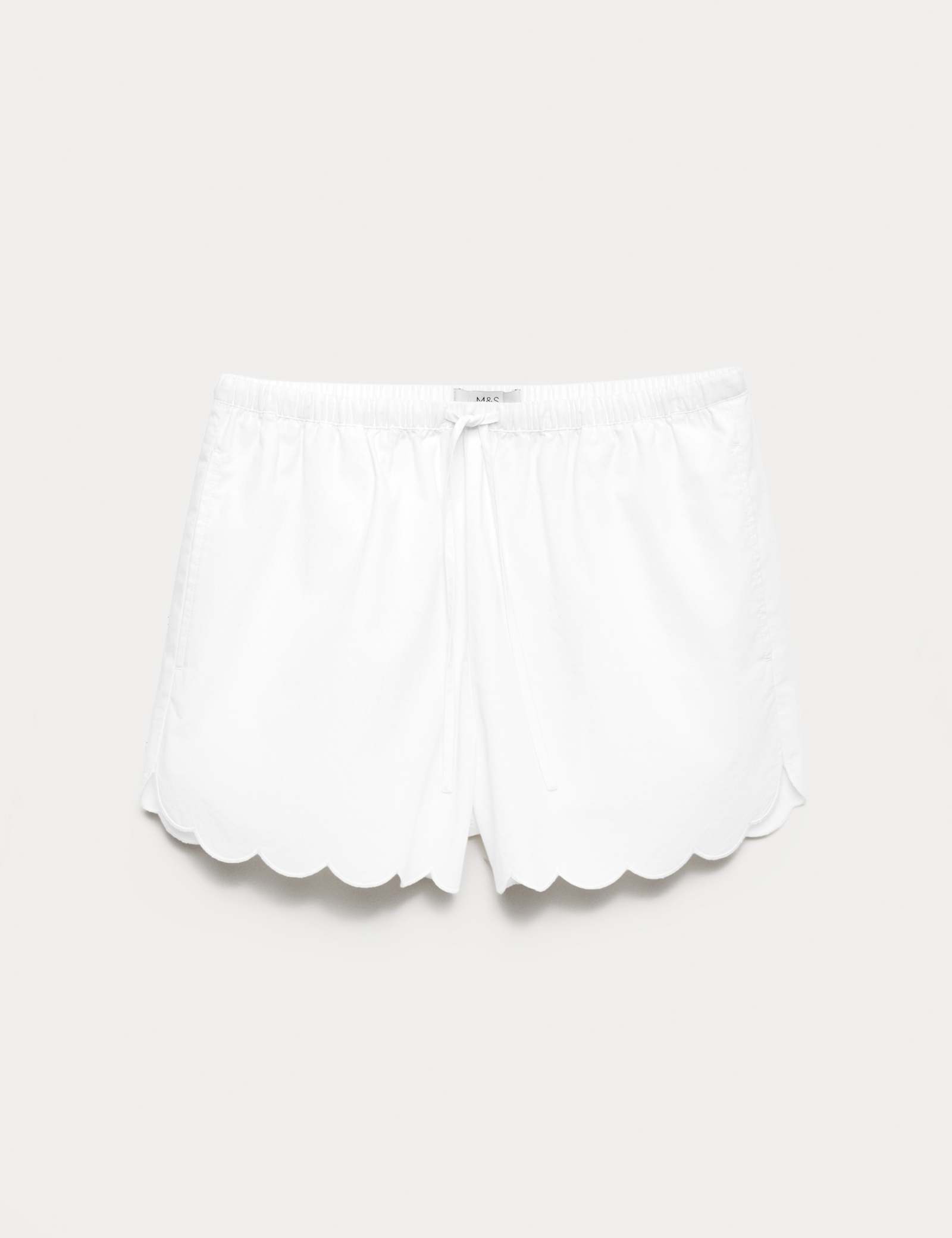 Pure Cotton Scallop Hem Shorts - image 1