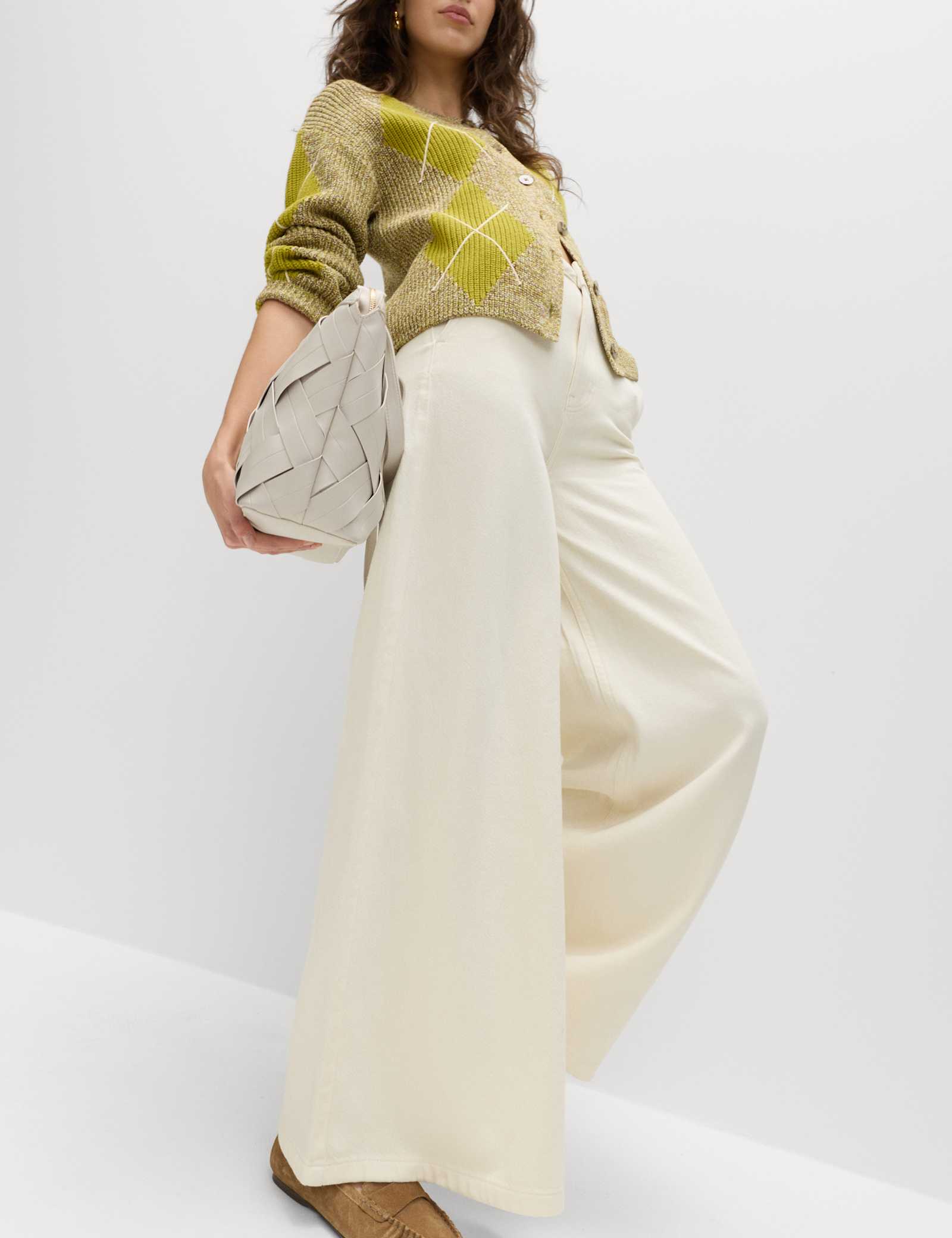 Pure Cotton Palazzo Trousers - image 4