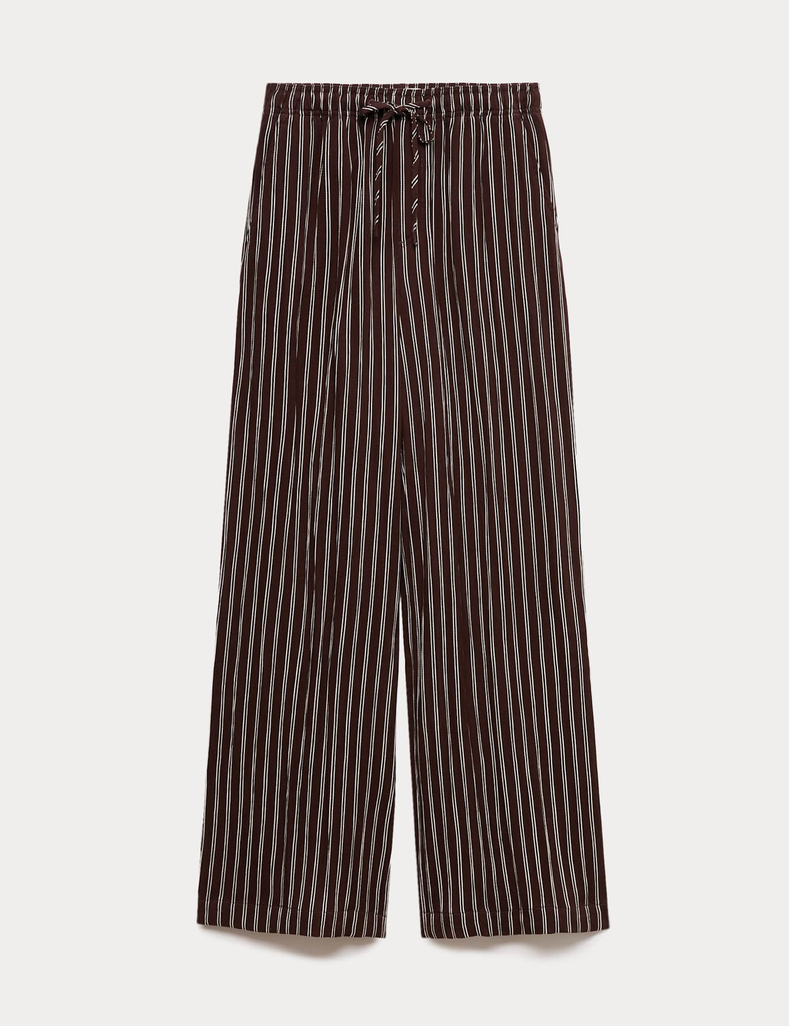 Lyocell Rich Drawstring Wide Leg Trousers - image 2