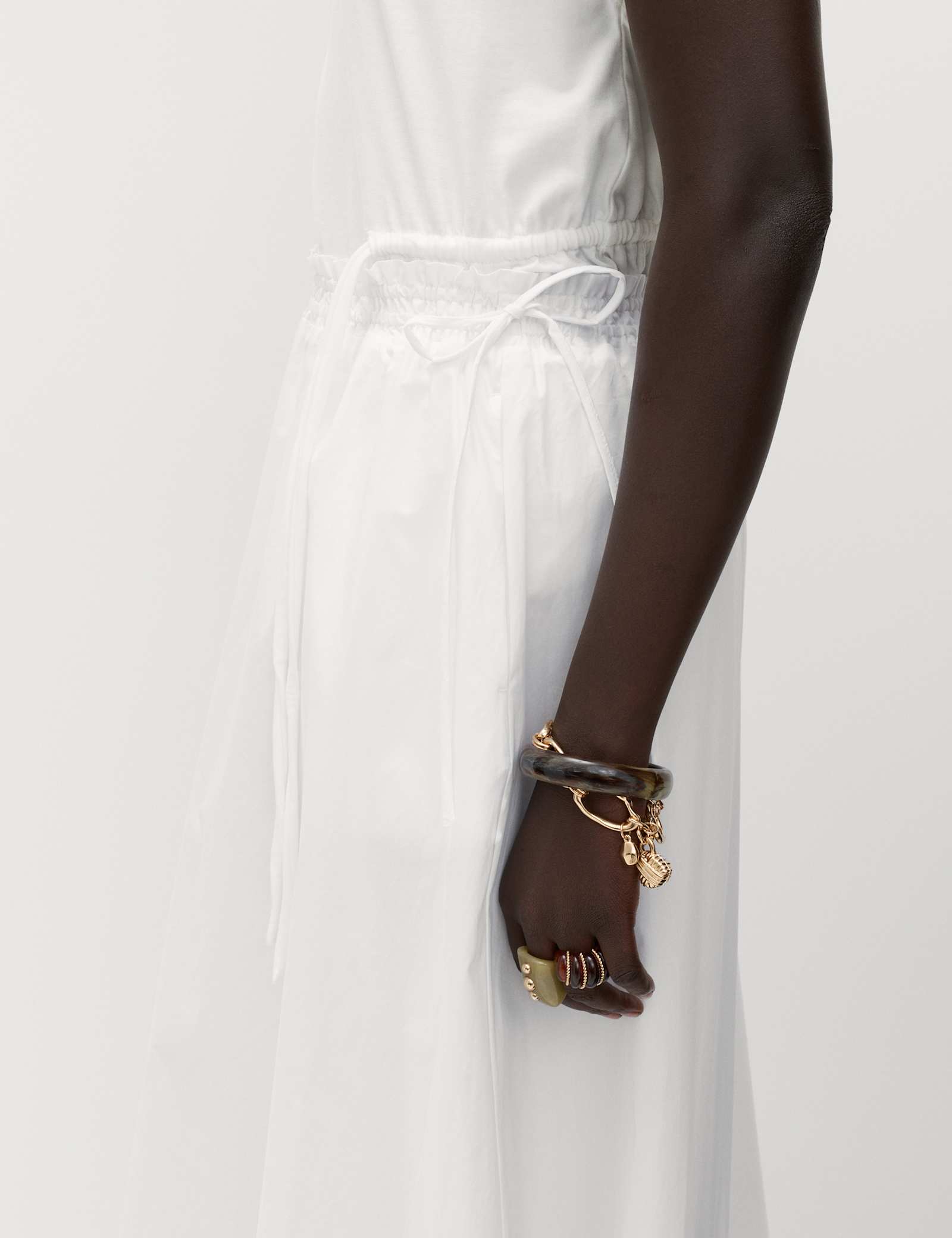 Pure Cotton Poplin Midi Skirt - image 5