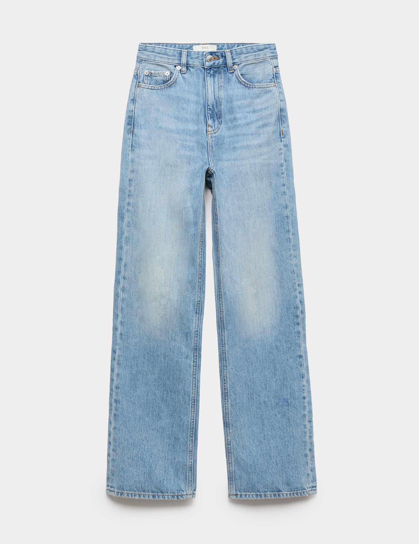 High Waisted Relaxed Straight Jeans - image 1