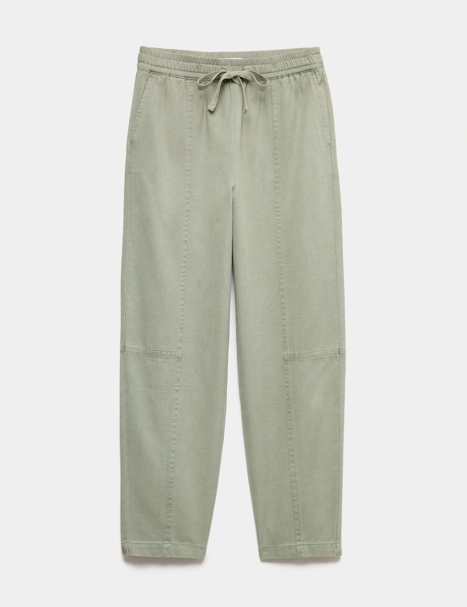 Cotton Blend Pull On Tapered Trousers - image 1