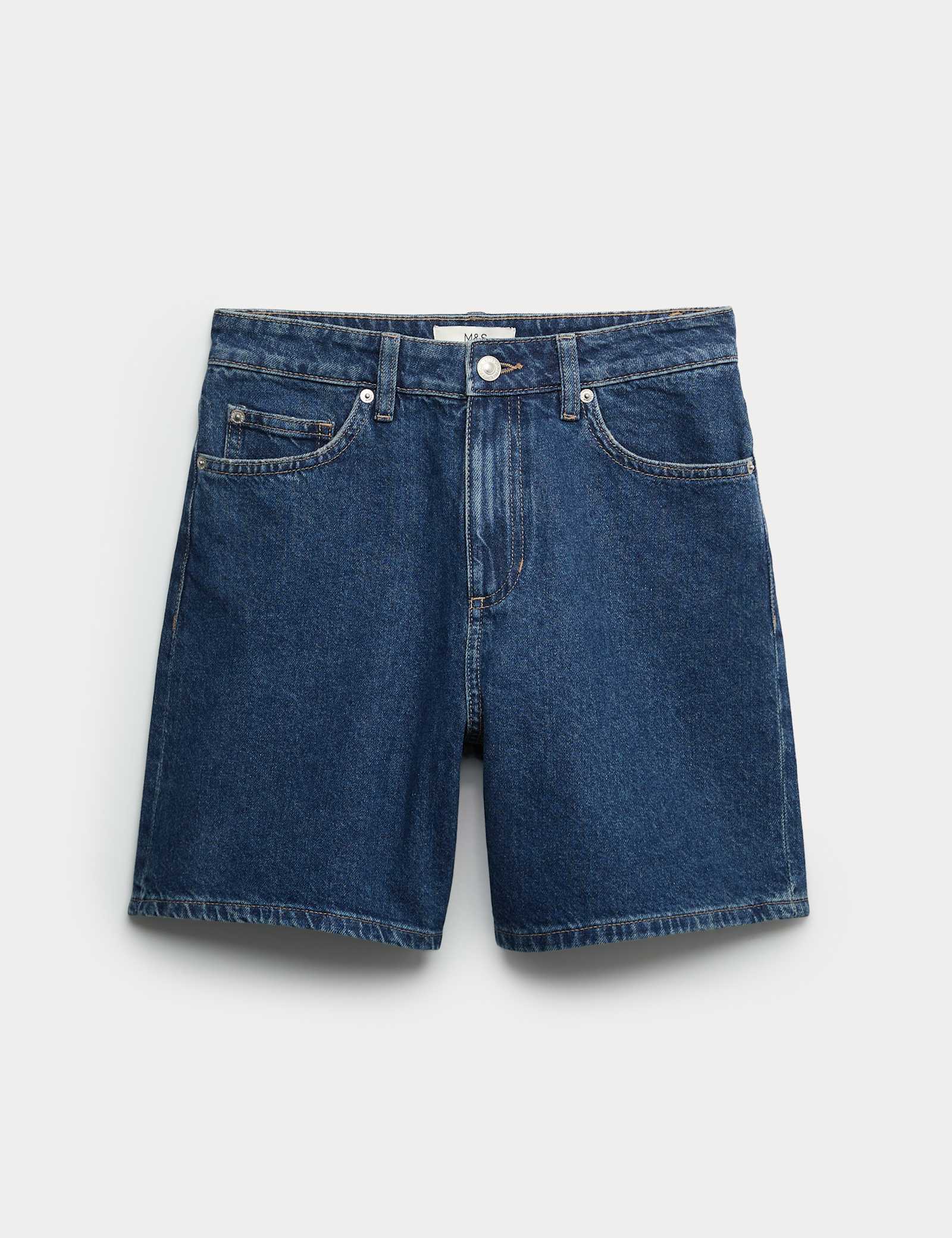 Pure Cotton Denim Classic Shorts - image 1