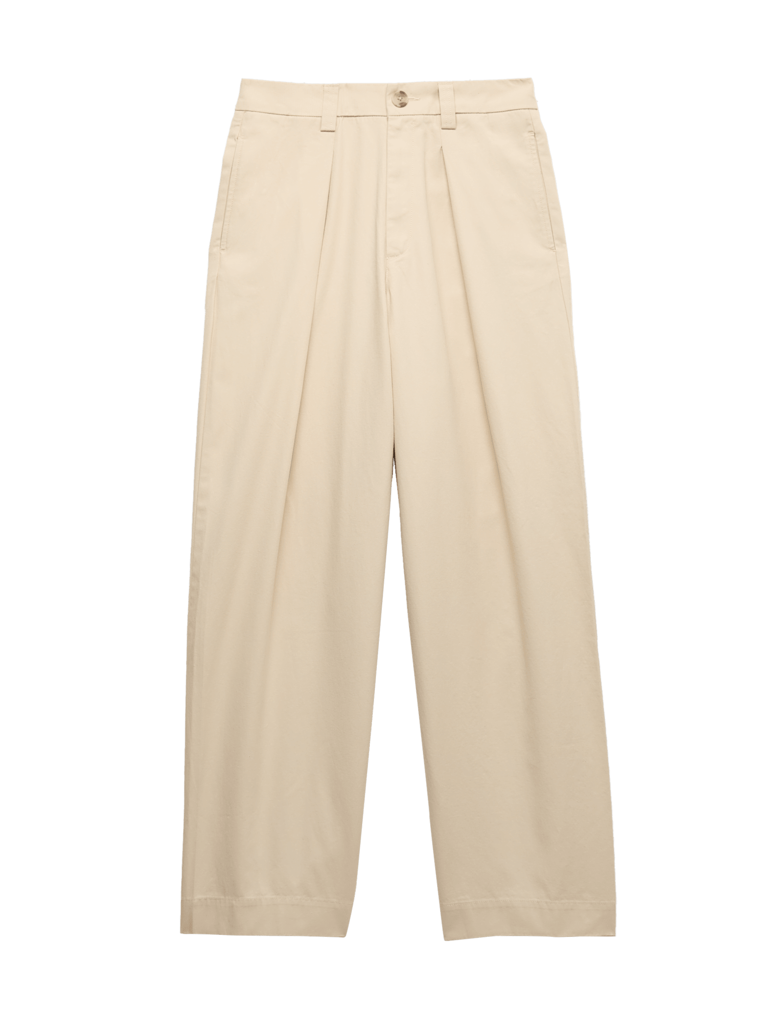 Pure Cotton Pleat Front Barrel Leg Chinos - image 3