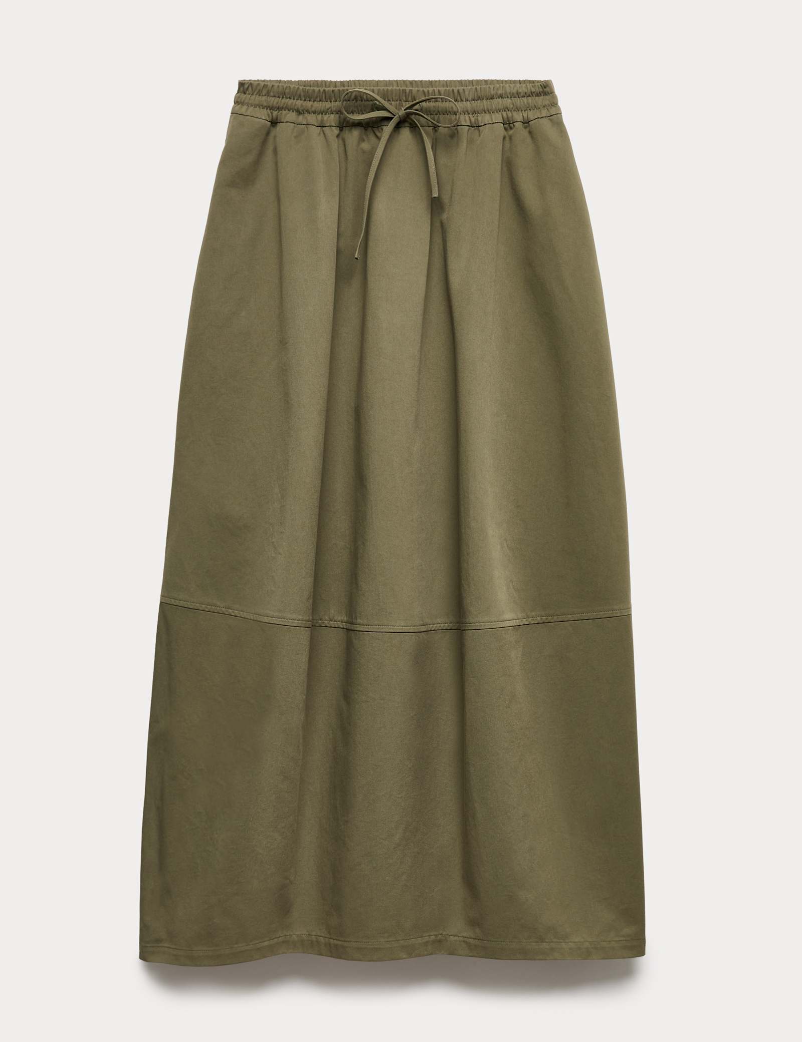 Pure Cotton Cocoon Shape Midi Skirt - image 1