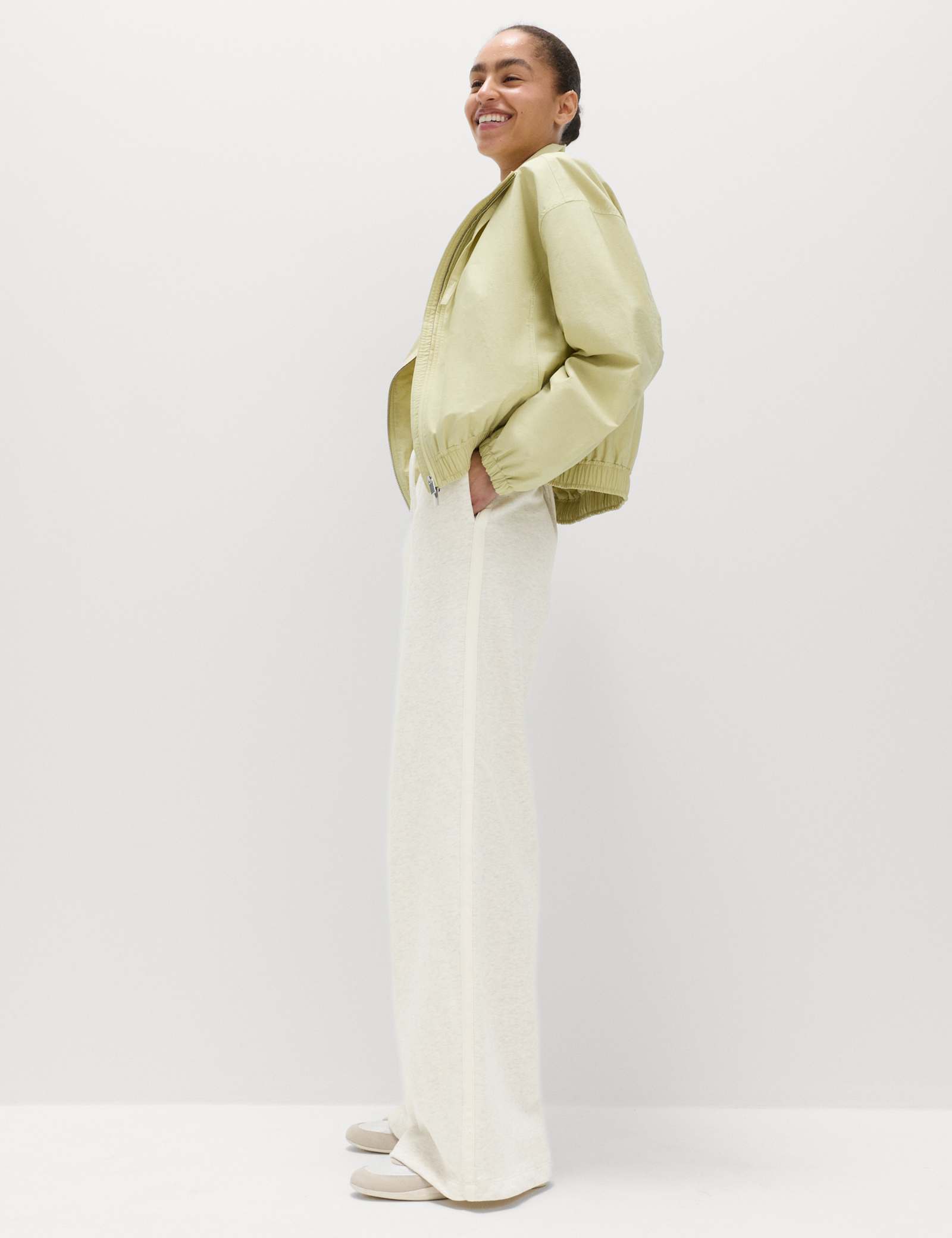 Pure Cotton Side Stripe Wide Leg Joggers - image 4