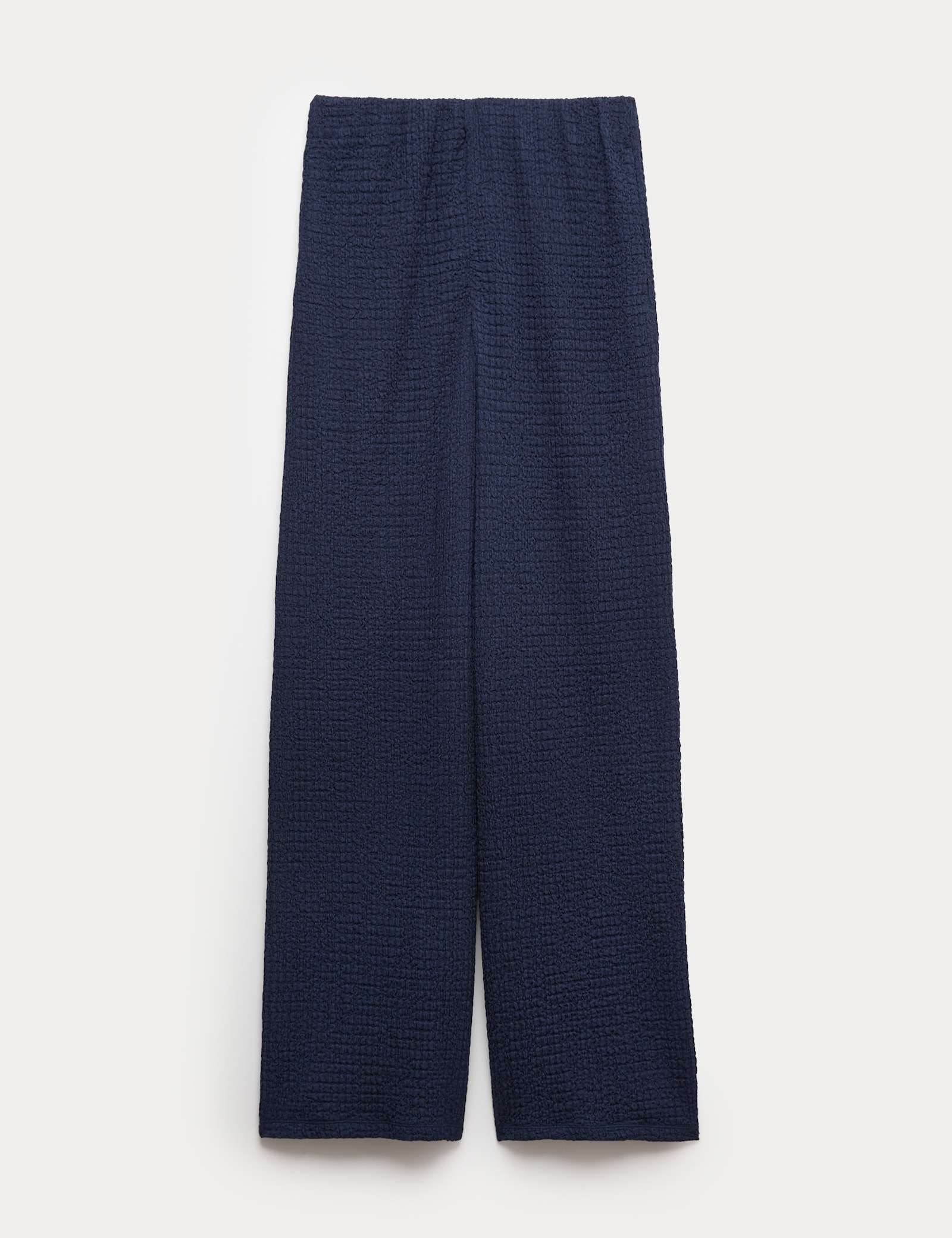 Textured Pull On Wide Leg Trousers - image 1