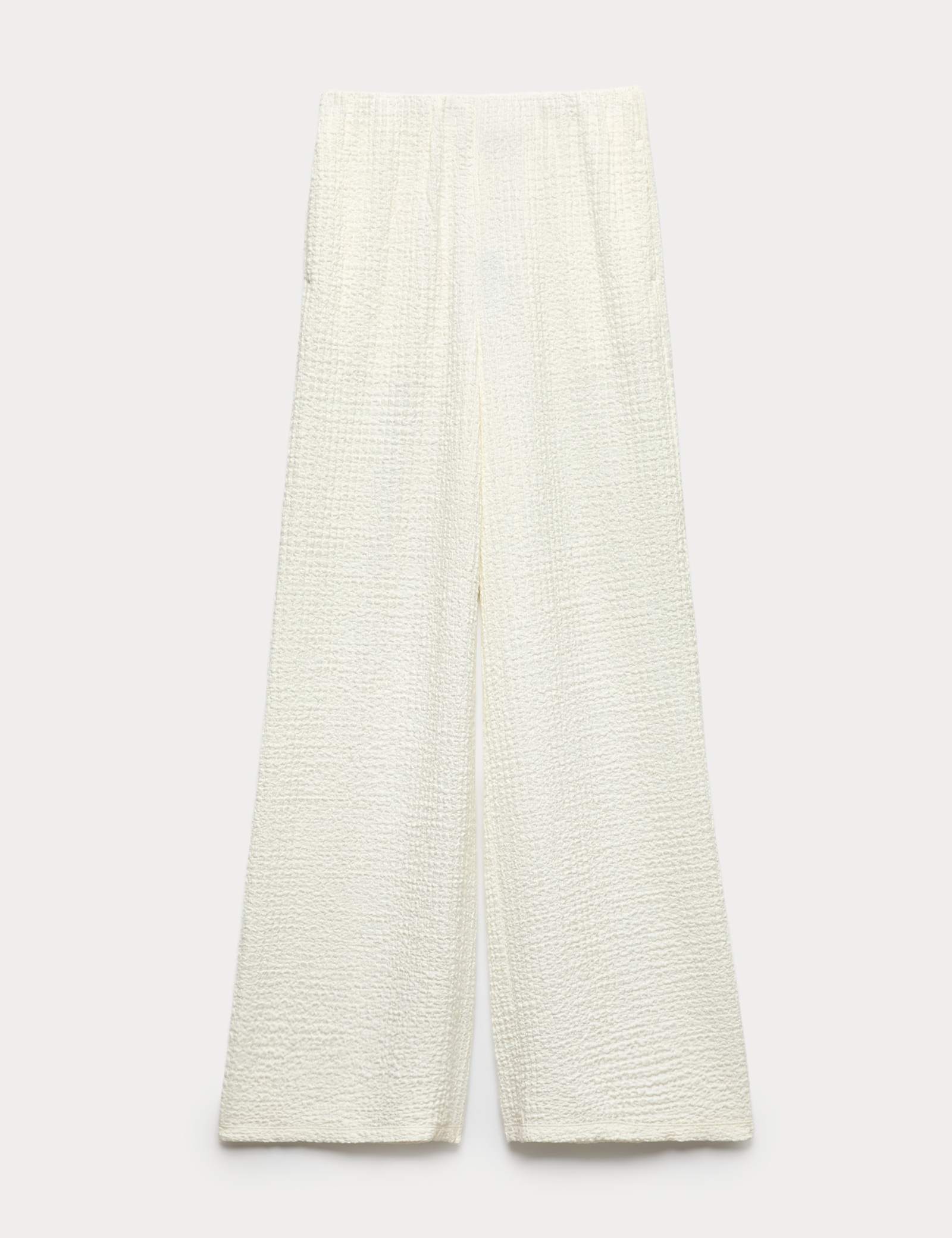 Textured Pull On Wide Leg Trousers - image 2