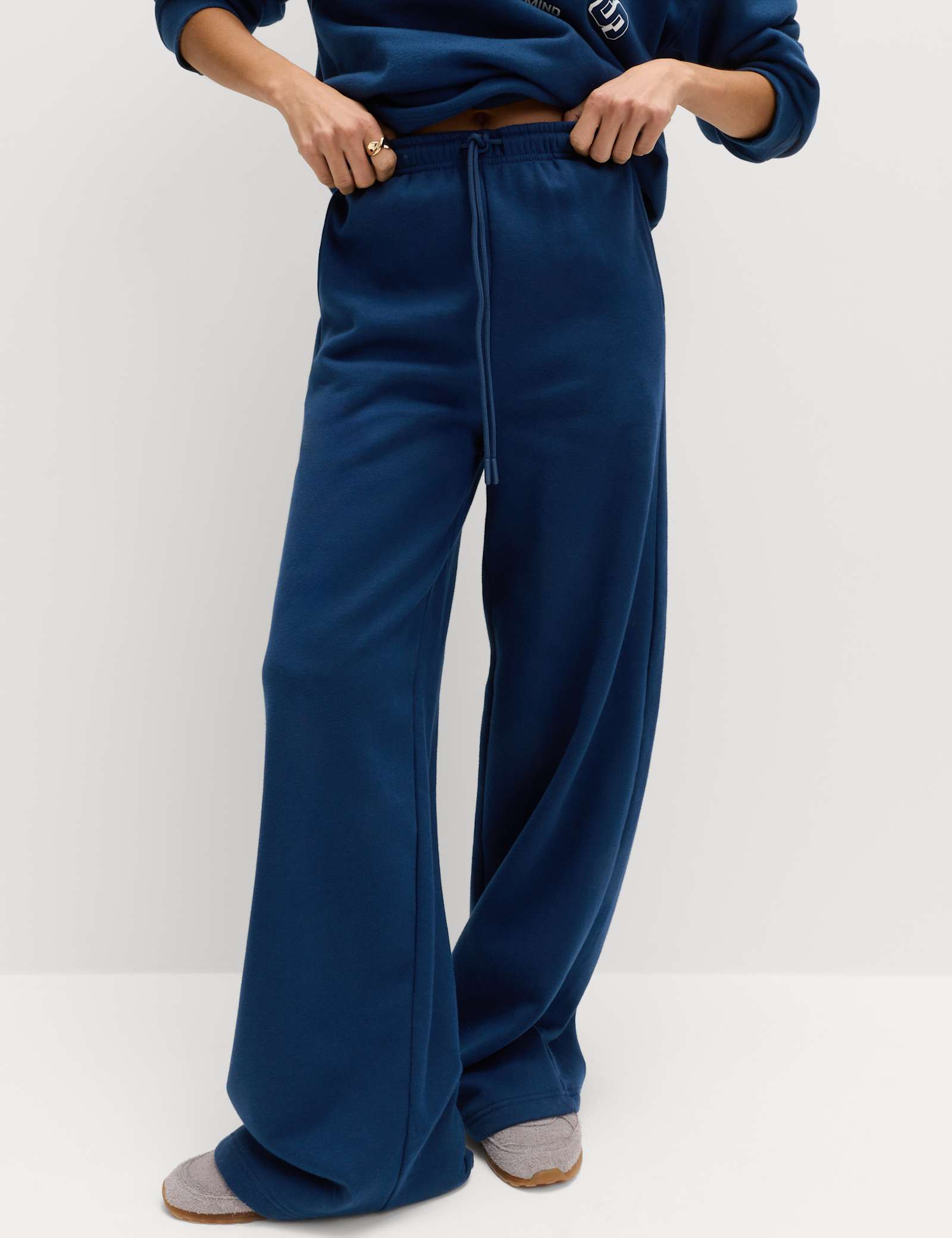 Cotton Rich Drawstring Wide Leg Joggers - image 5
