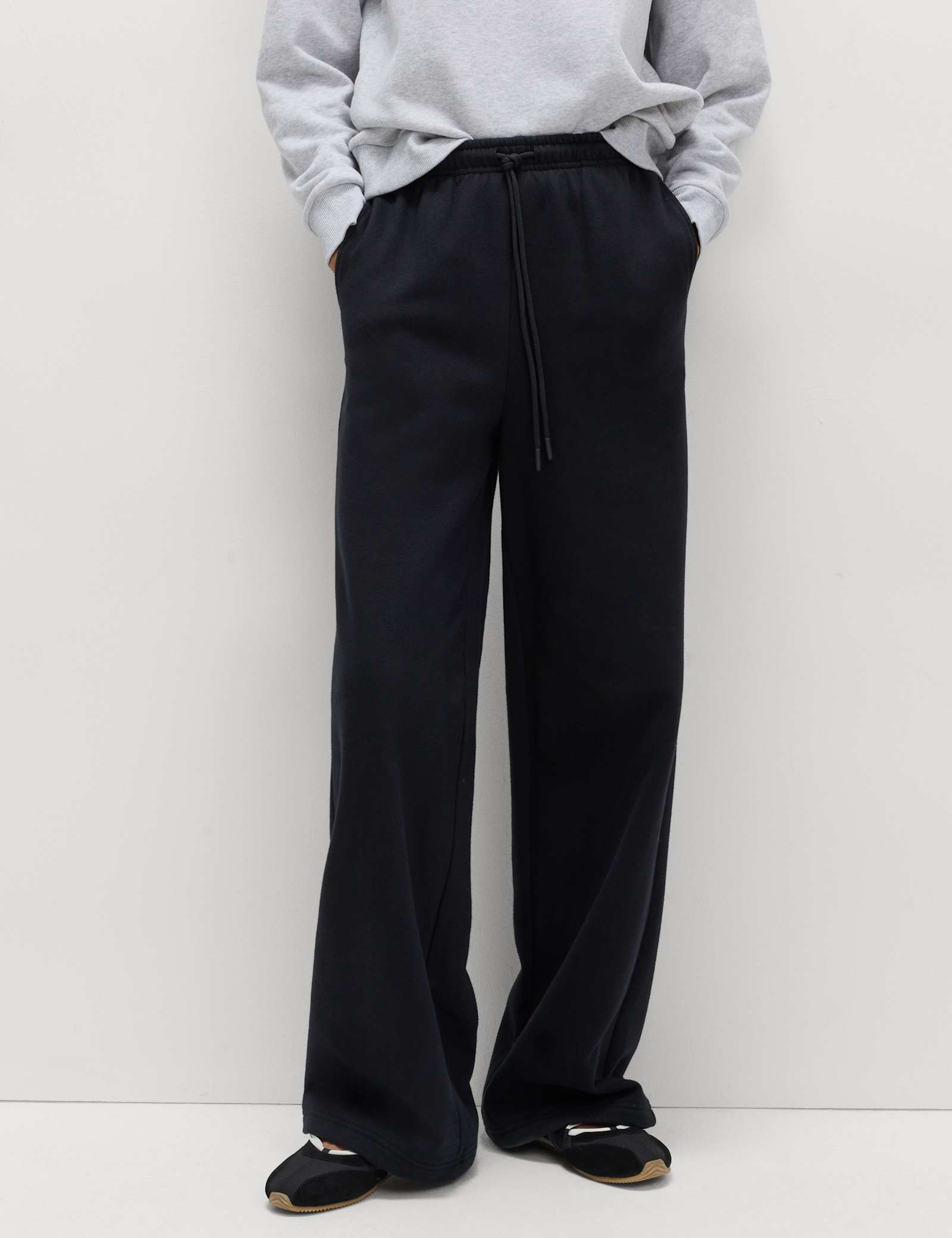 Cotton Rich Drawstring Wide Leg Joggers - image 4