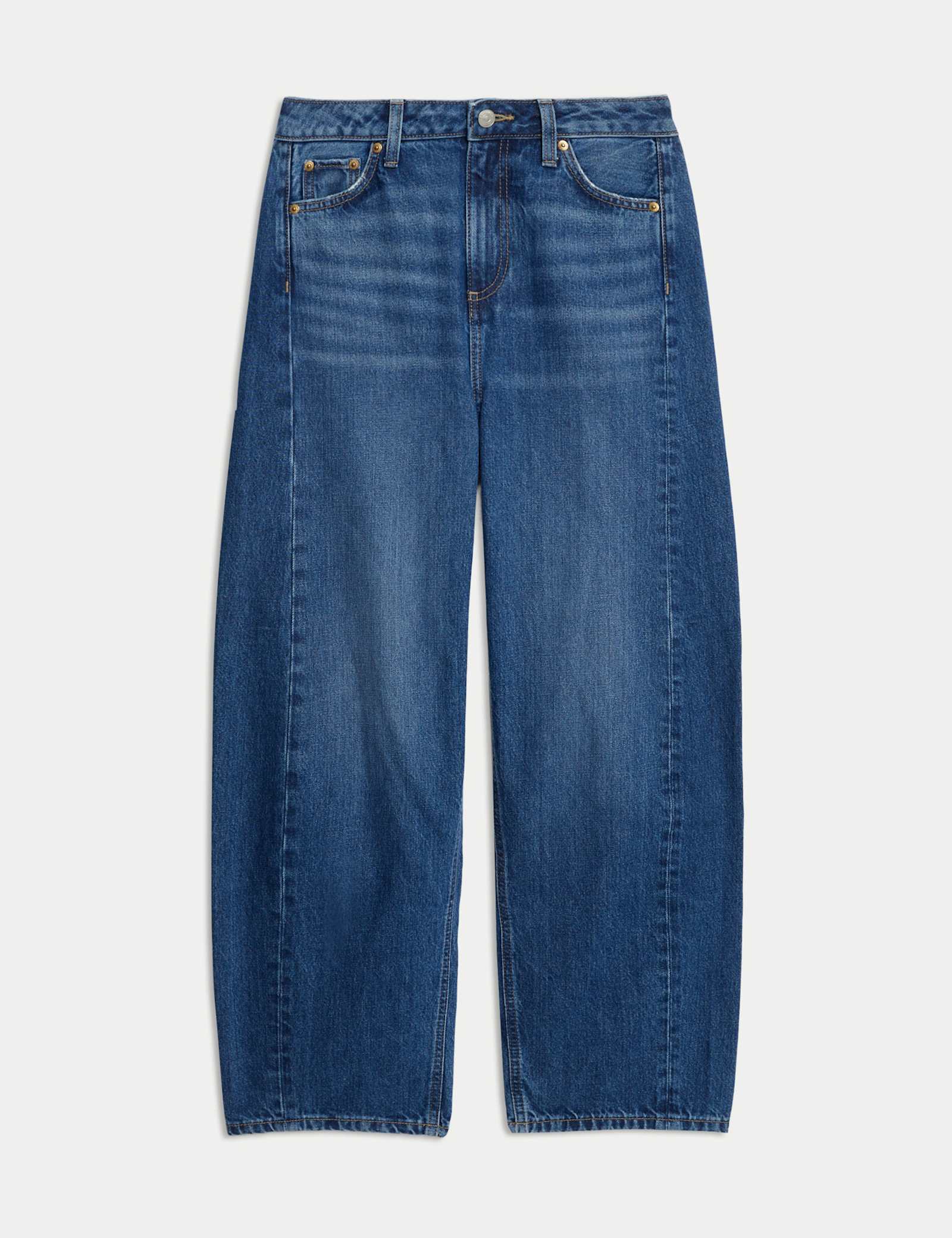 Mid Rise Barrel Jeans - image 1