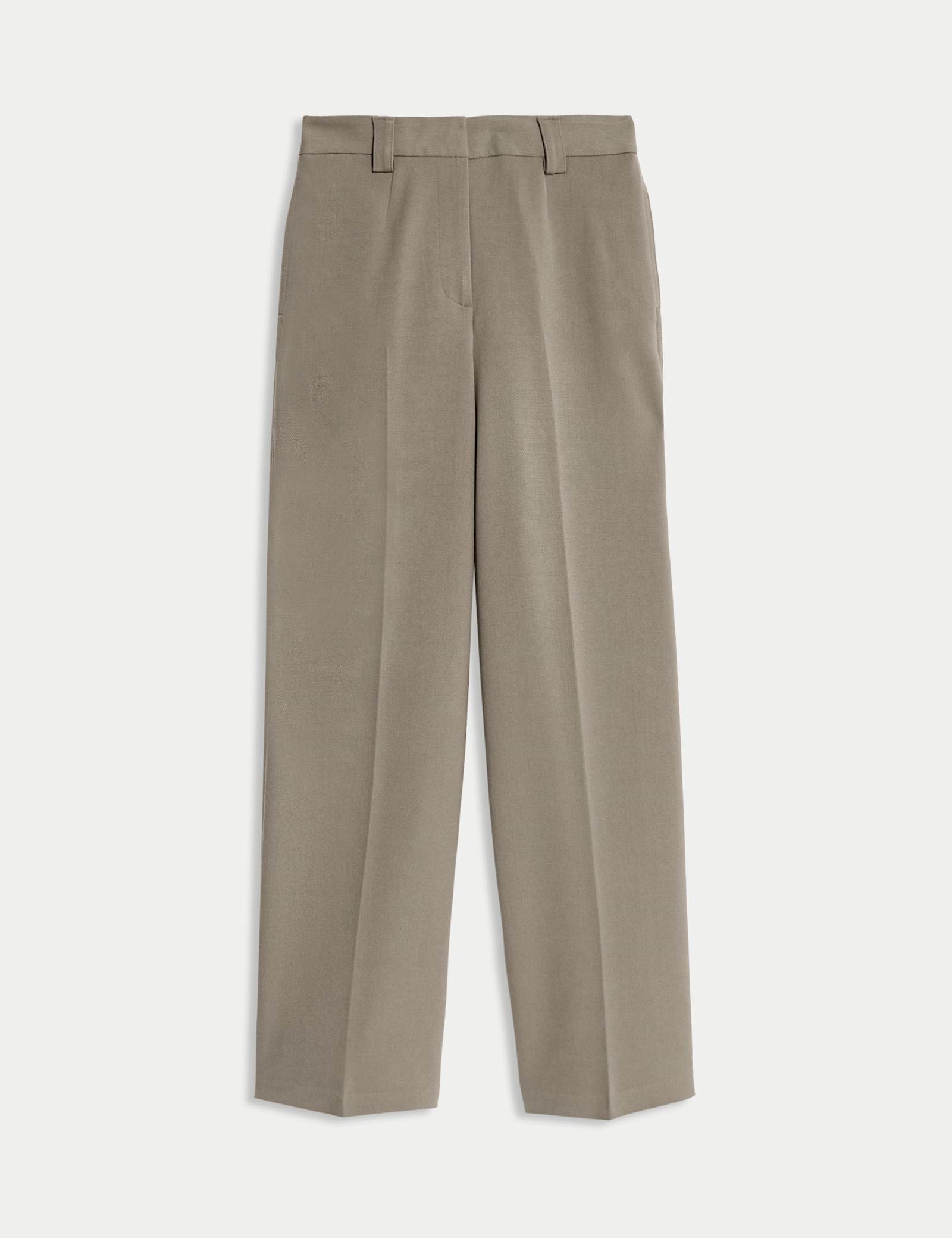 Crepe Tab Detail Wide Leg Trousers - image 2