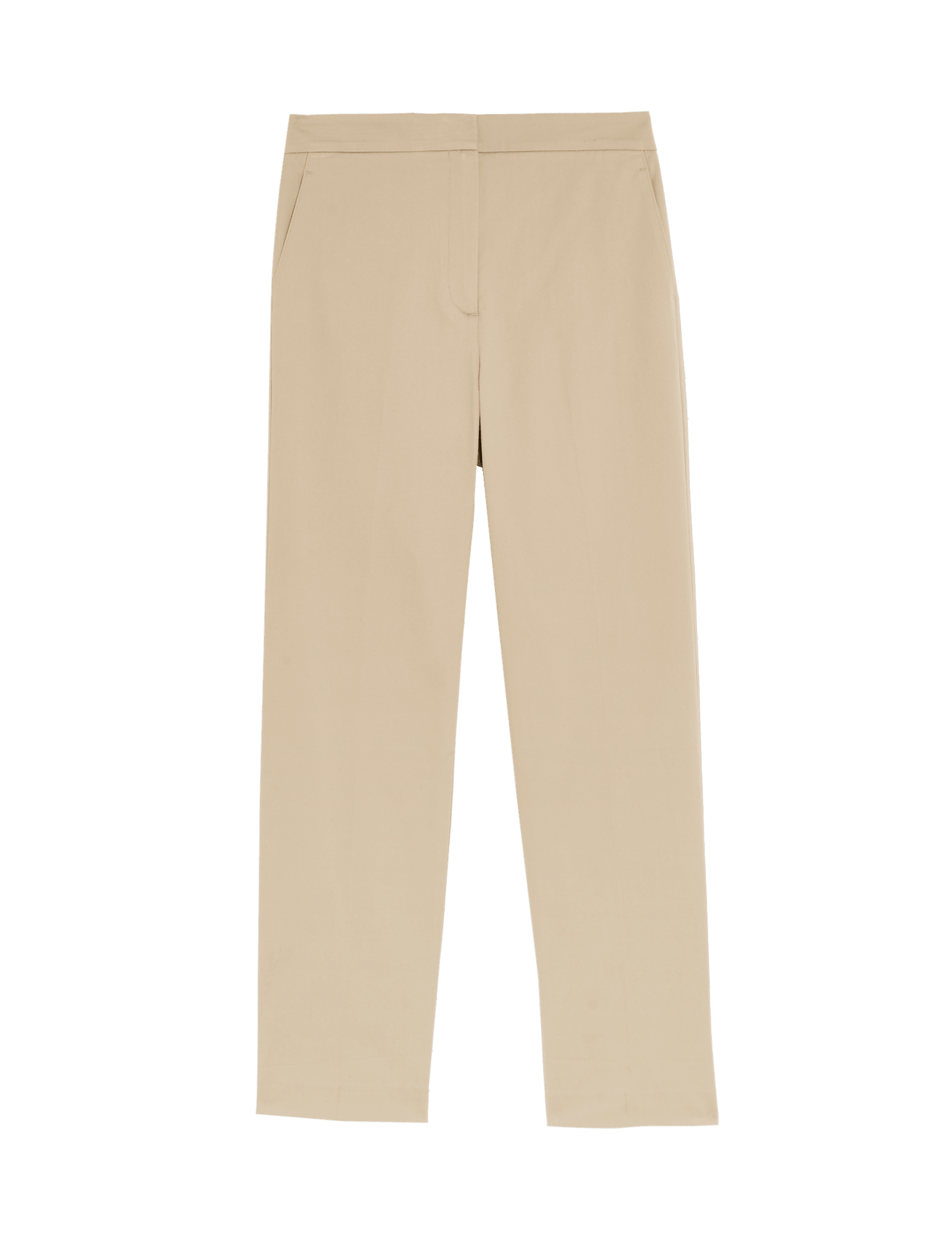 Cotton Rich Straight Leg Ankle Grazer Trousers - image 3