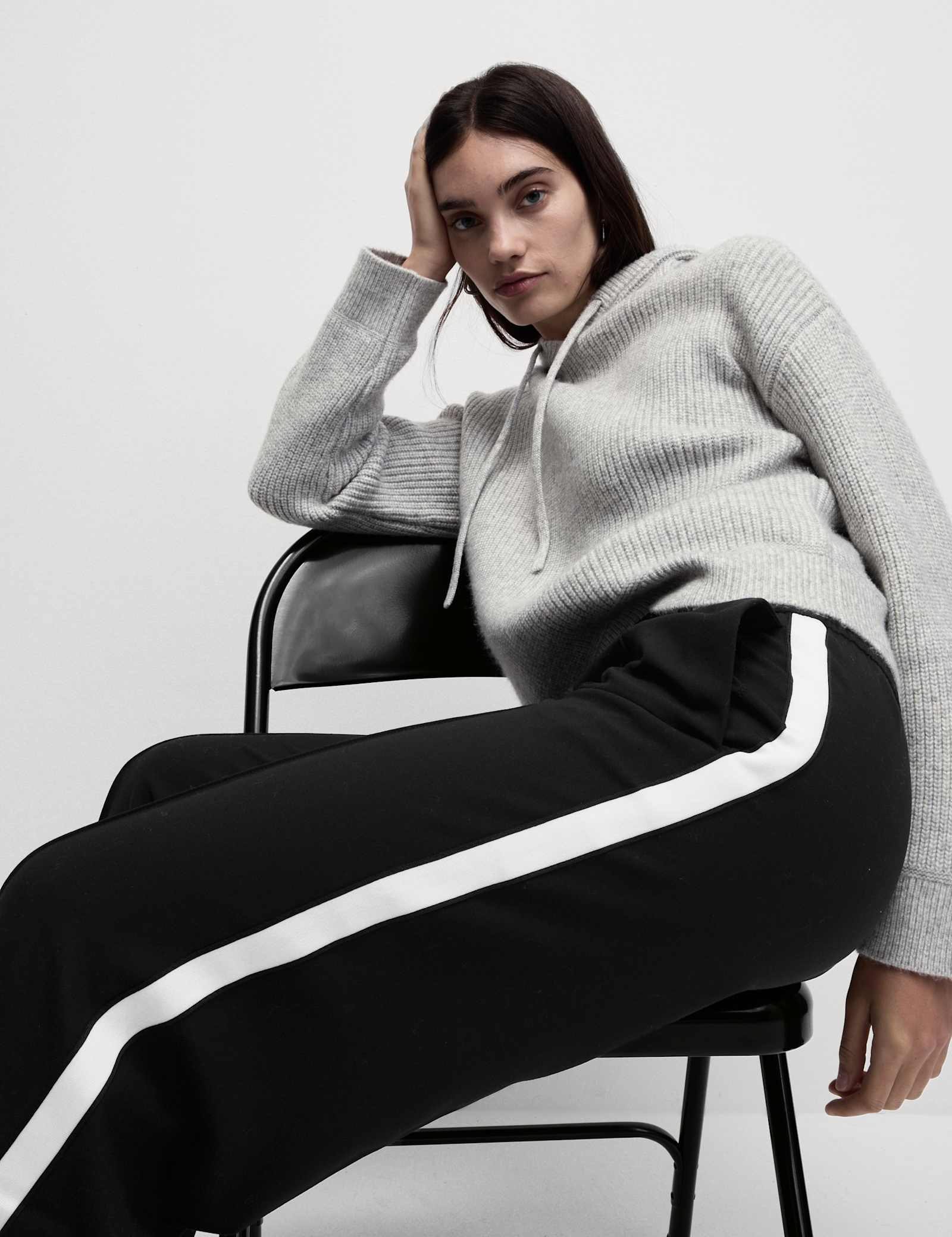 Side Stripe Wide Leg Trousers - image 2
