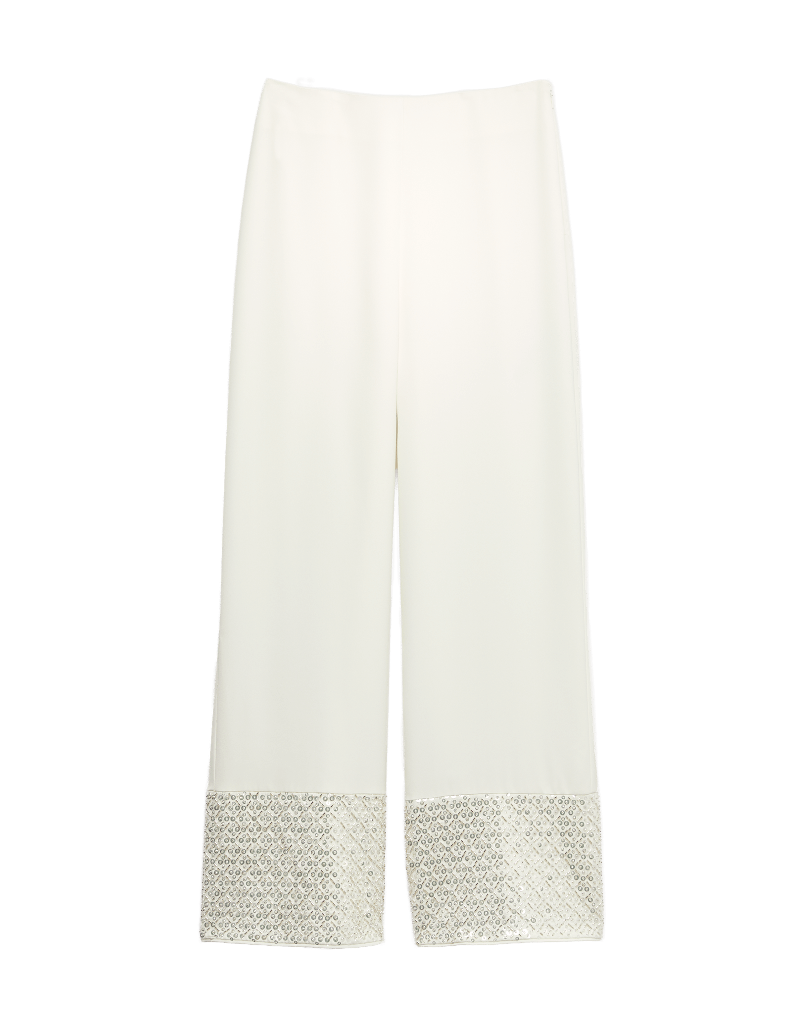 Sequin Embellished Hem Straight Leg Trousers - image 3