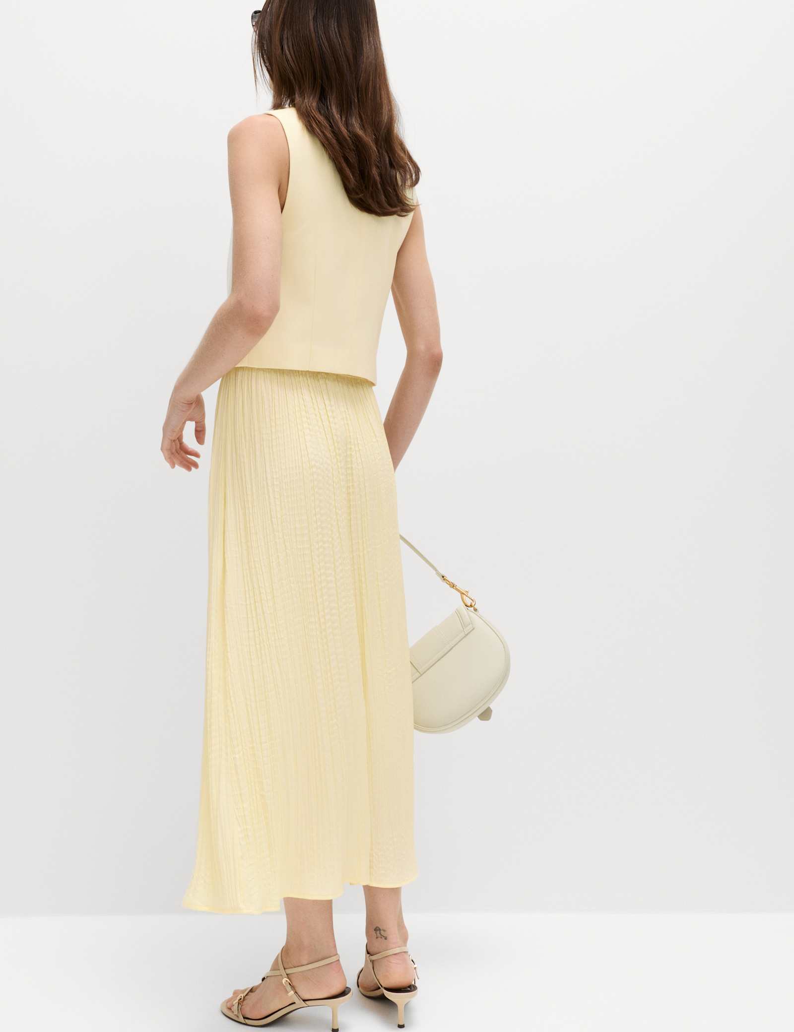 Textured Pleated Midaxi Skirt - image 5