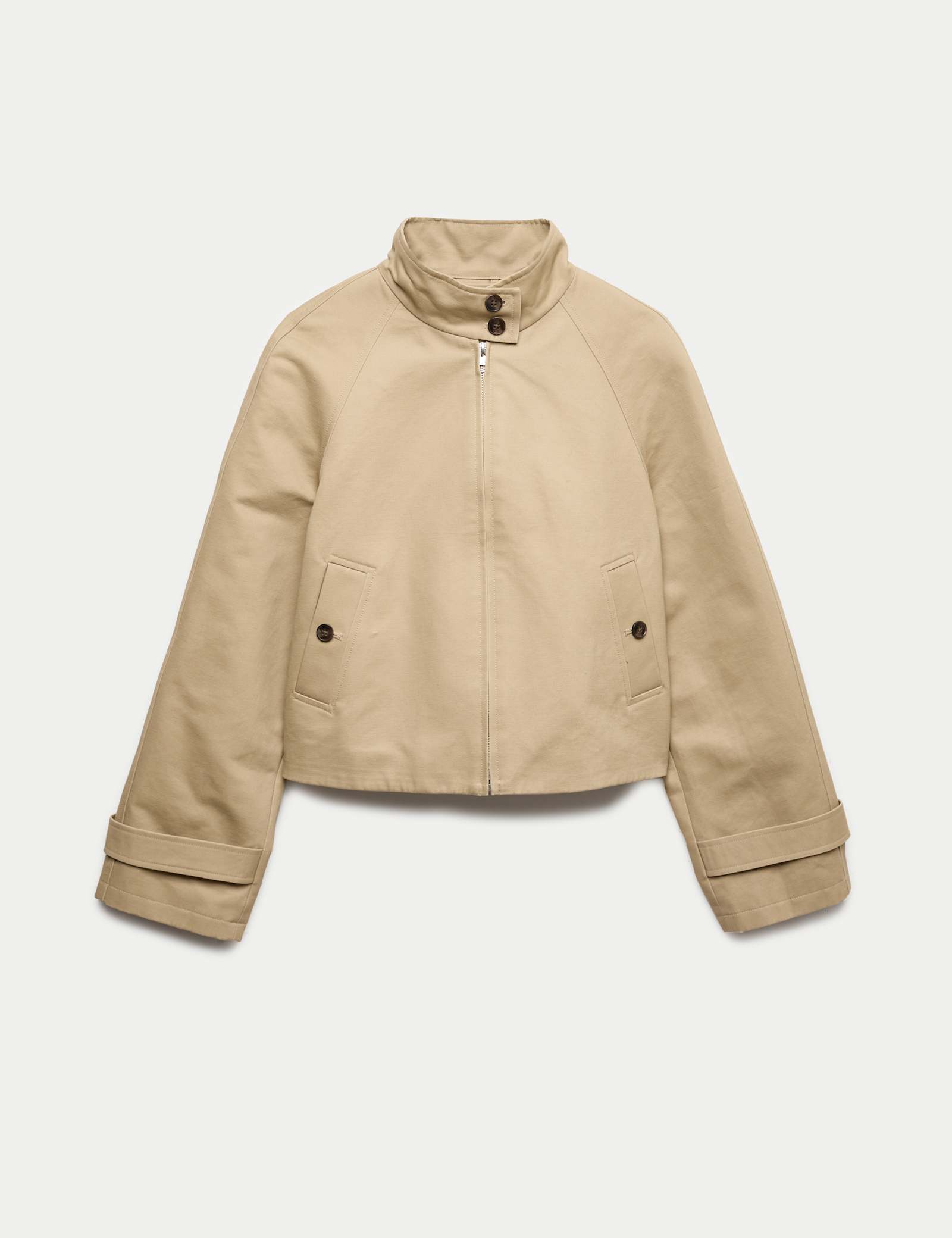 Pure Cotton Cropped Utility Jacket - image 1