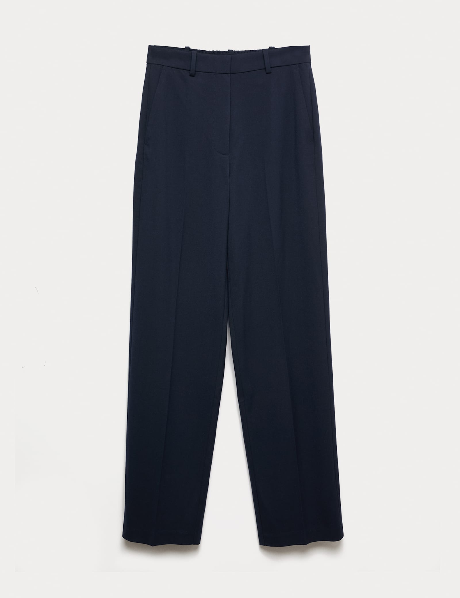 Straight Leg Trousers with Stretch - image 2