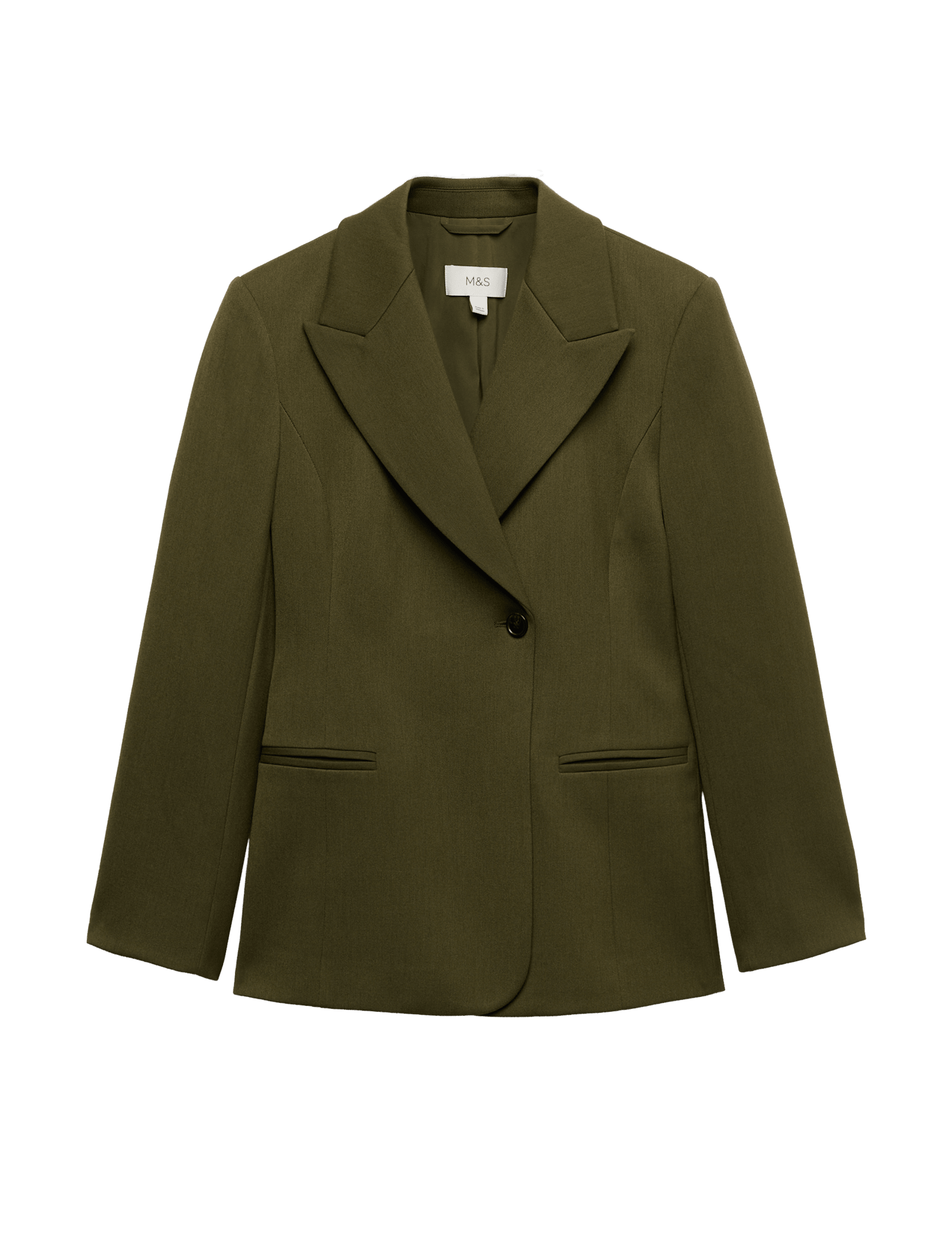 Waisted Asymmetric Longline Blazer - image 3