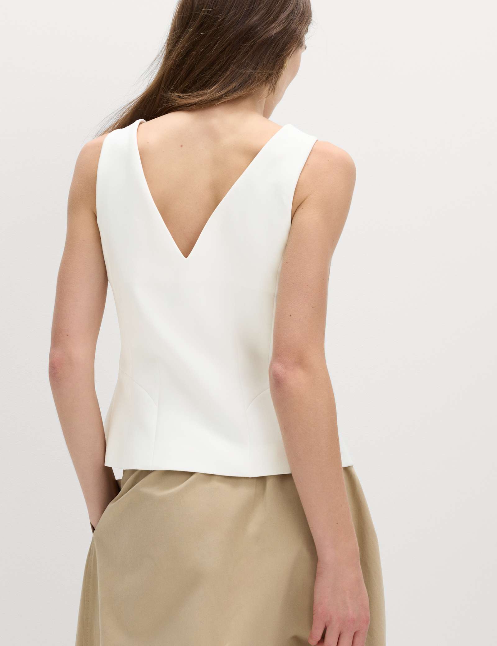 Waisted Single Breasted Waistcoat - image 5
