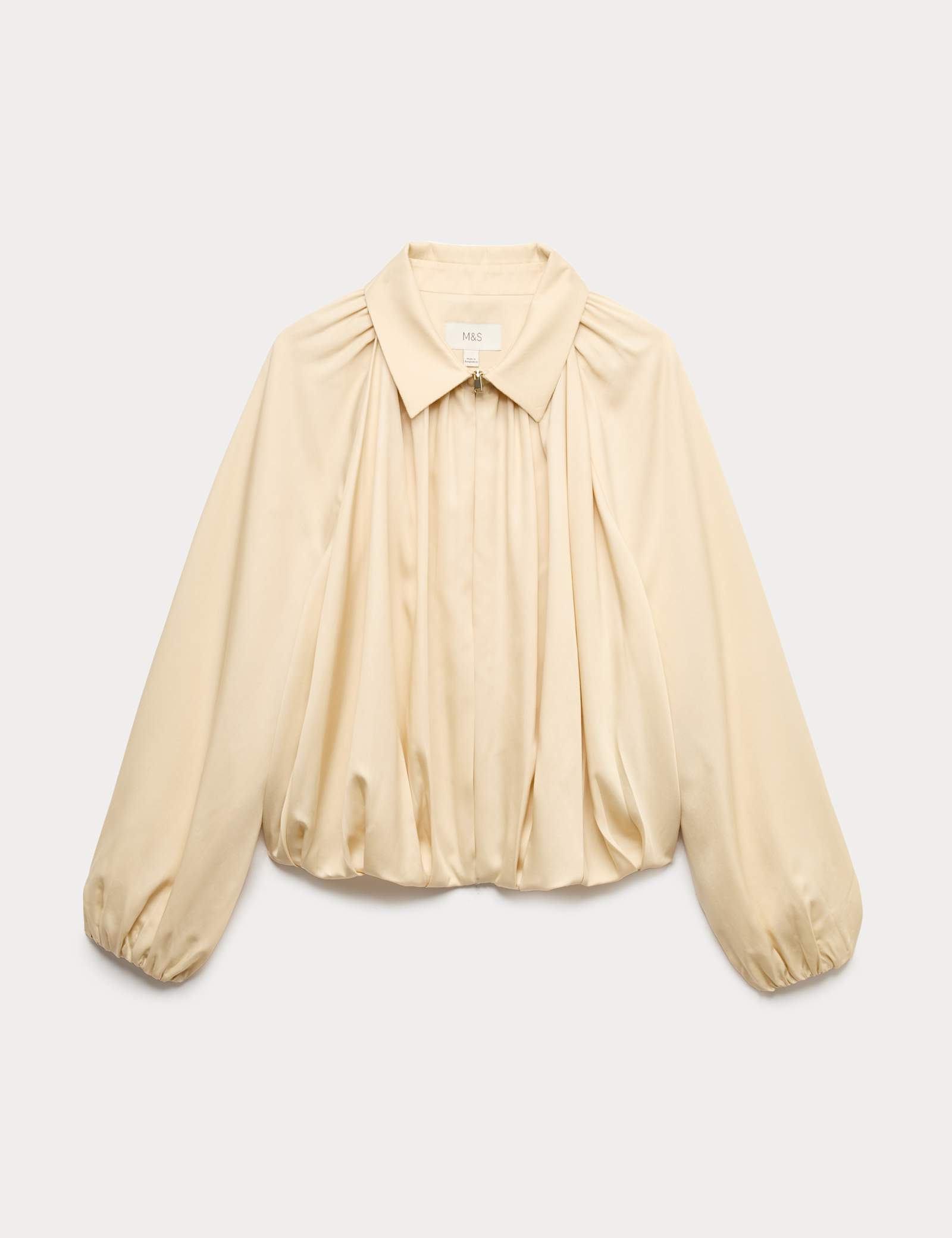 Pure Lycocell Pleated Bomber Jacket - image 1