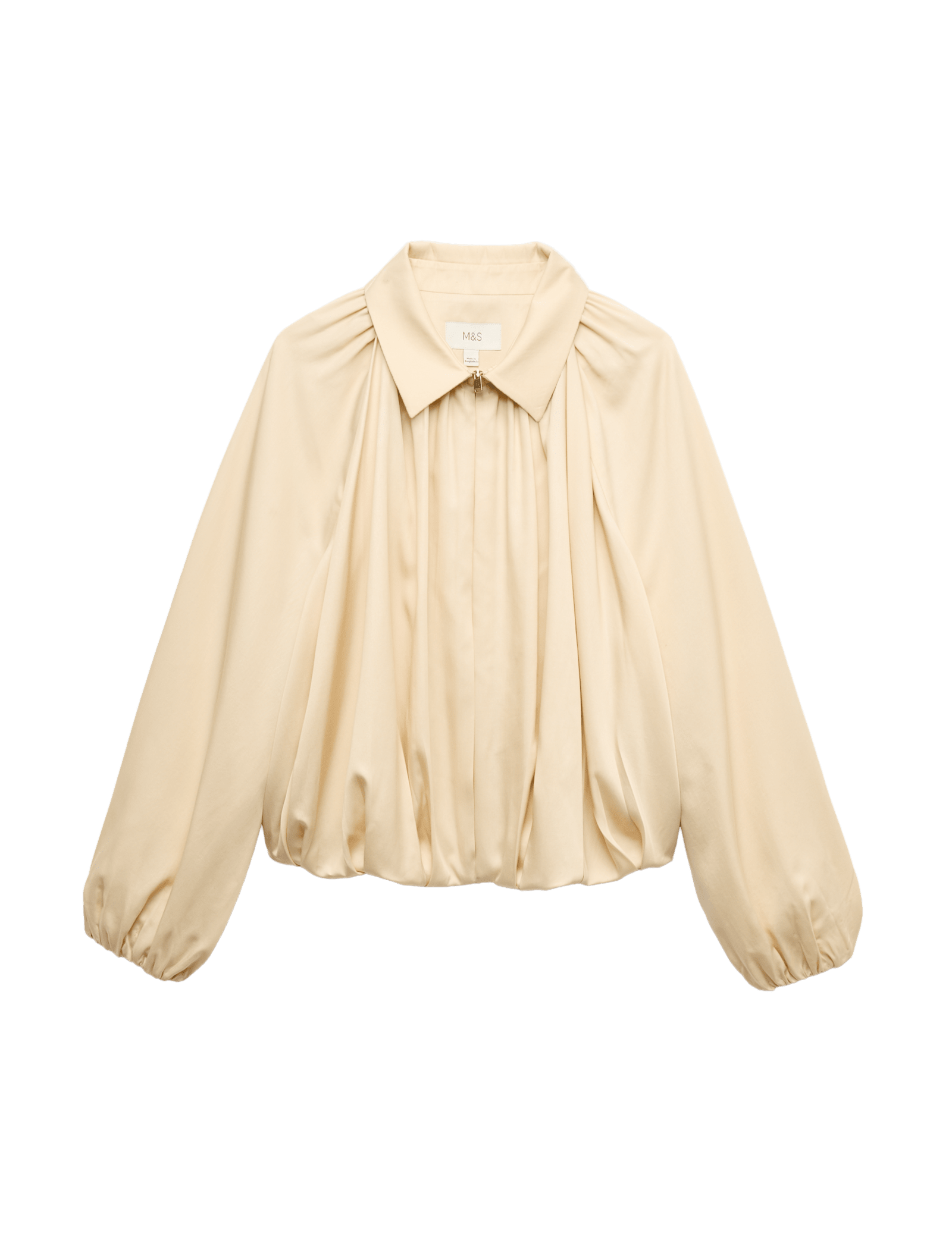 Pure Lycocell Pleated Bomber Jacket - image 3