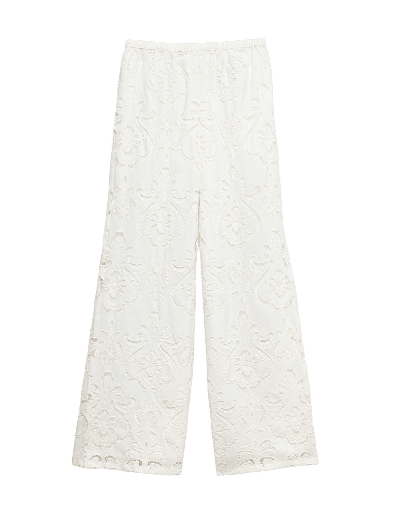 Cutwork Embroidered Straight Leg Trousers - image 3