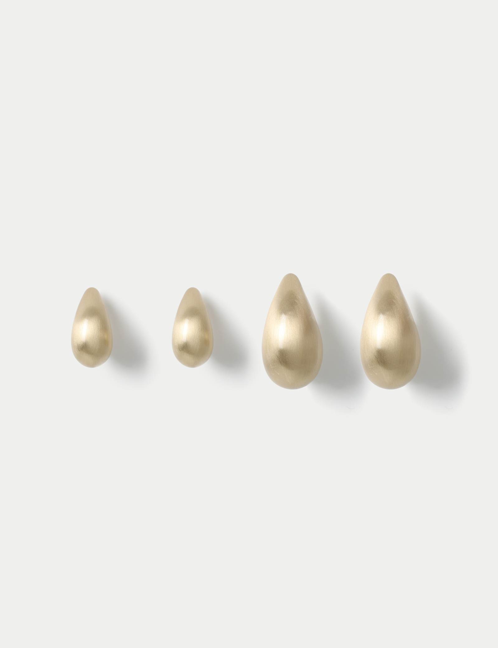 2pk Brushed Tear Drop Earrings - image 2