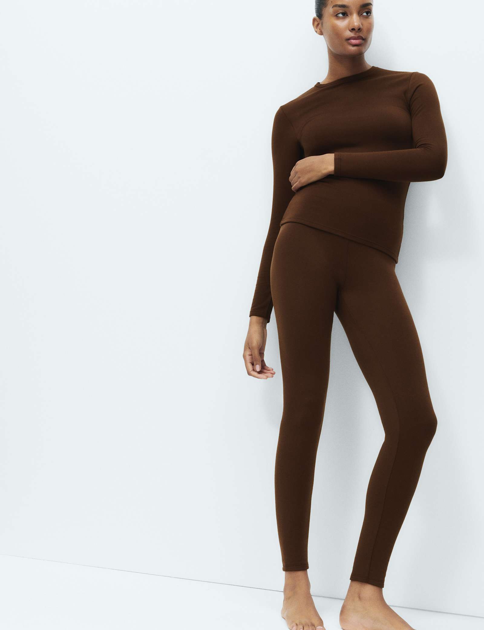 Heatgen Medium Thermal Brushed Leggings - image 5