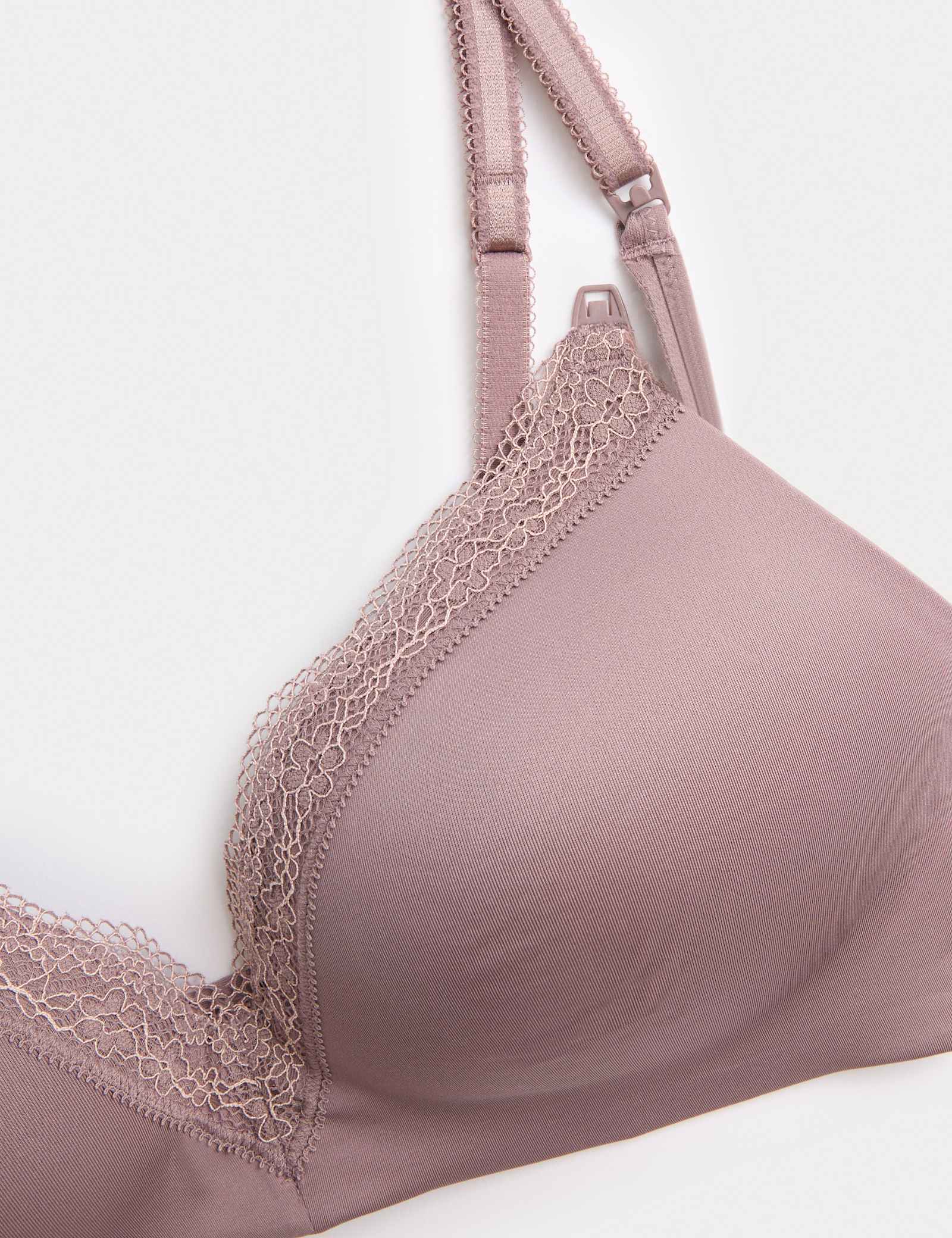 2pk Jasmine Lace Trim Maternity Nursing Bra B-G - image 4