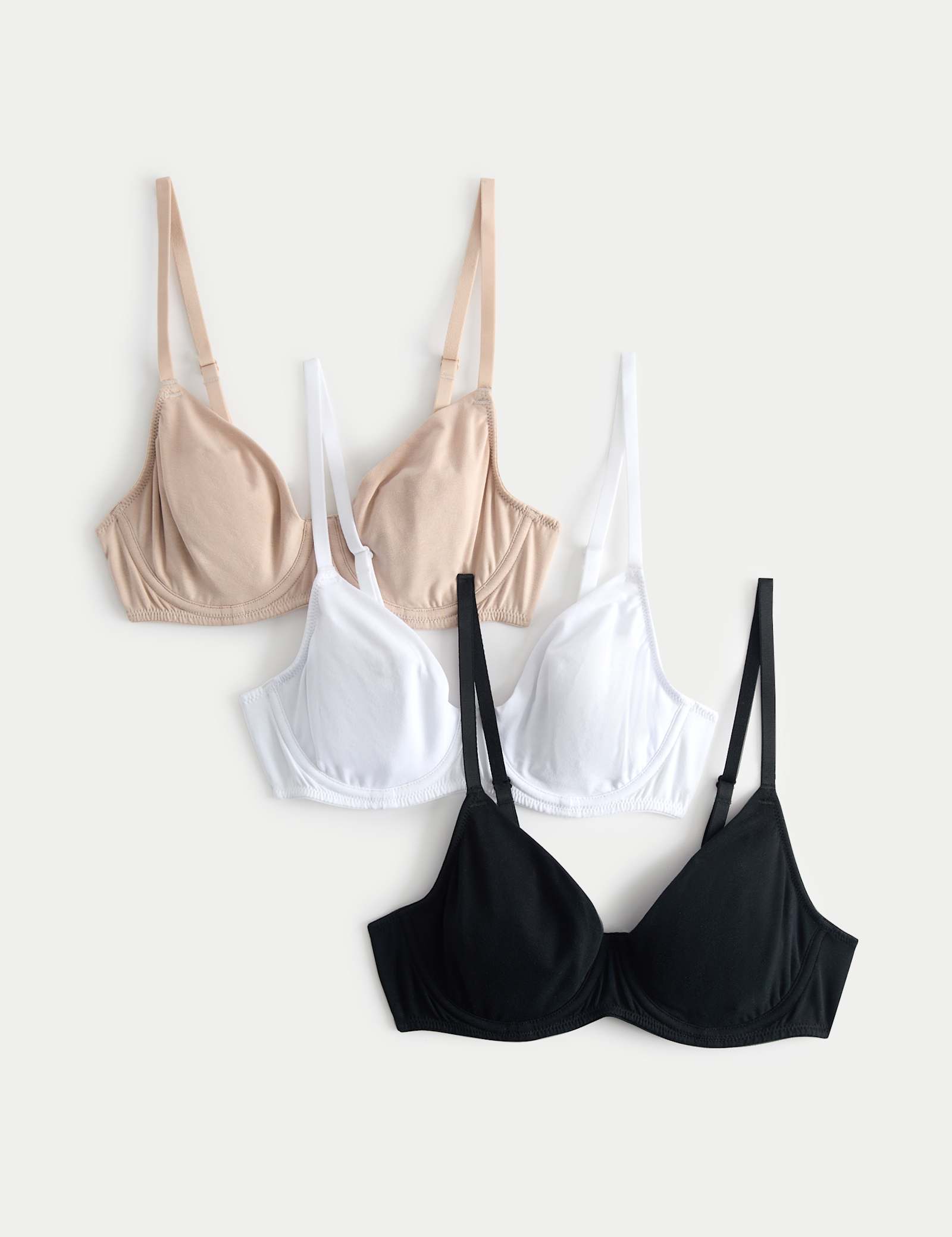 3 Pack Cotton Rich Wired Full Cup Bras (A-E) - image 5