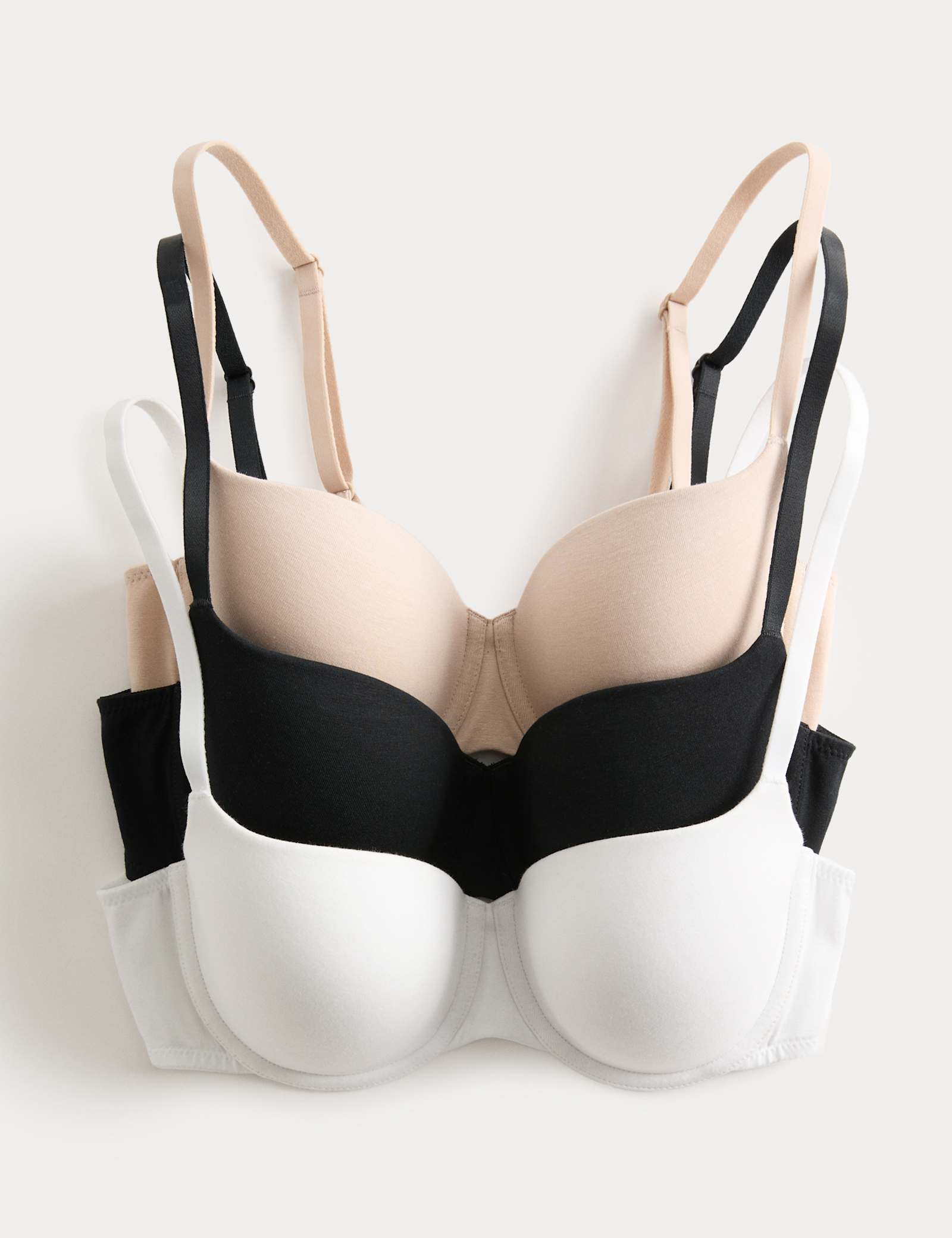 3pk Cotton Rich Wired Balcony Bras (A-E) - image 3