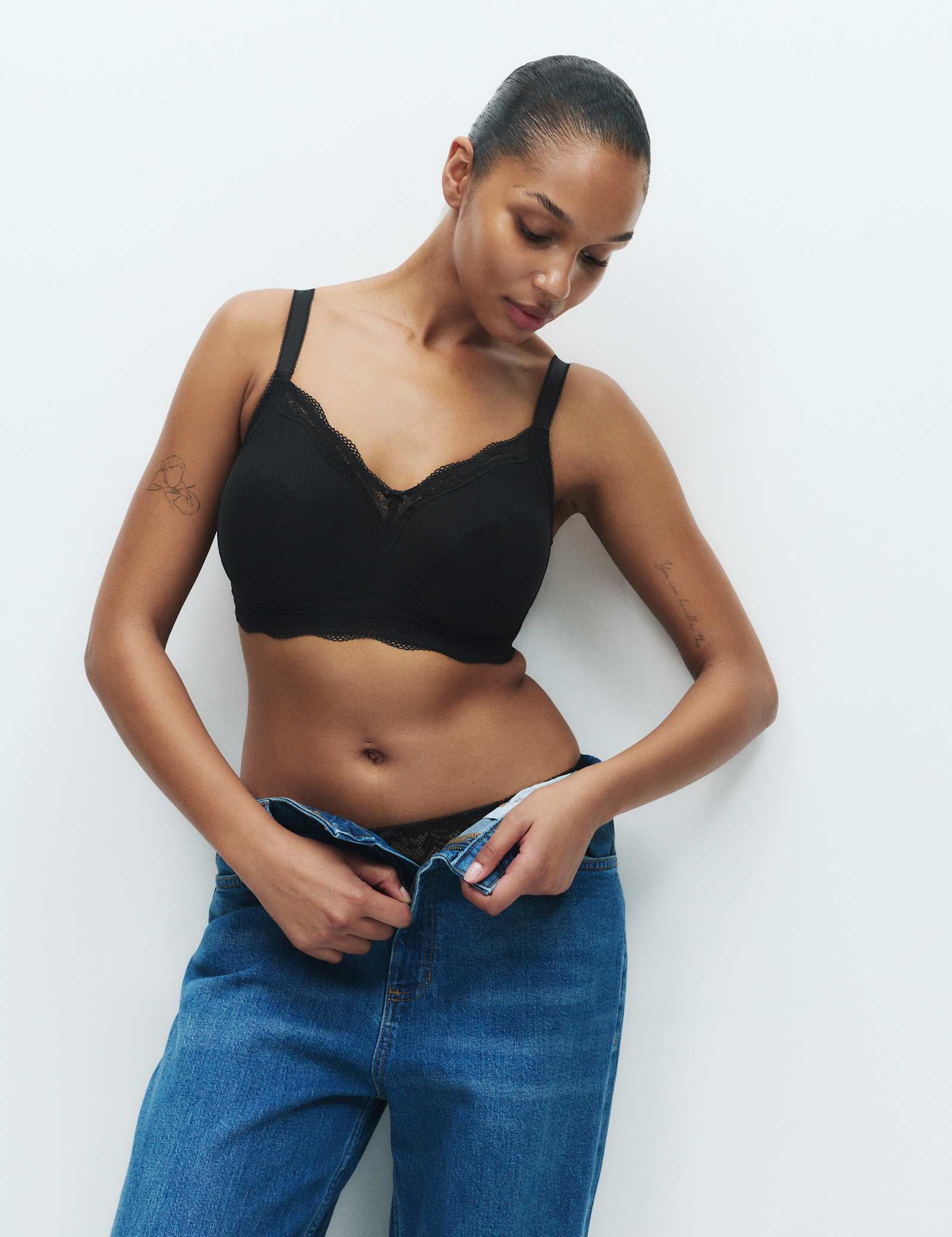 Jasmine Lace Trim Non Wired Bralette F+ - image 4