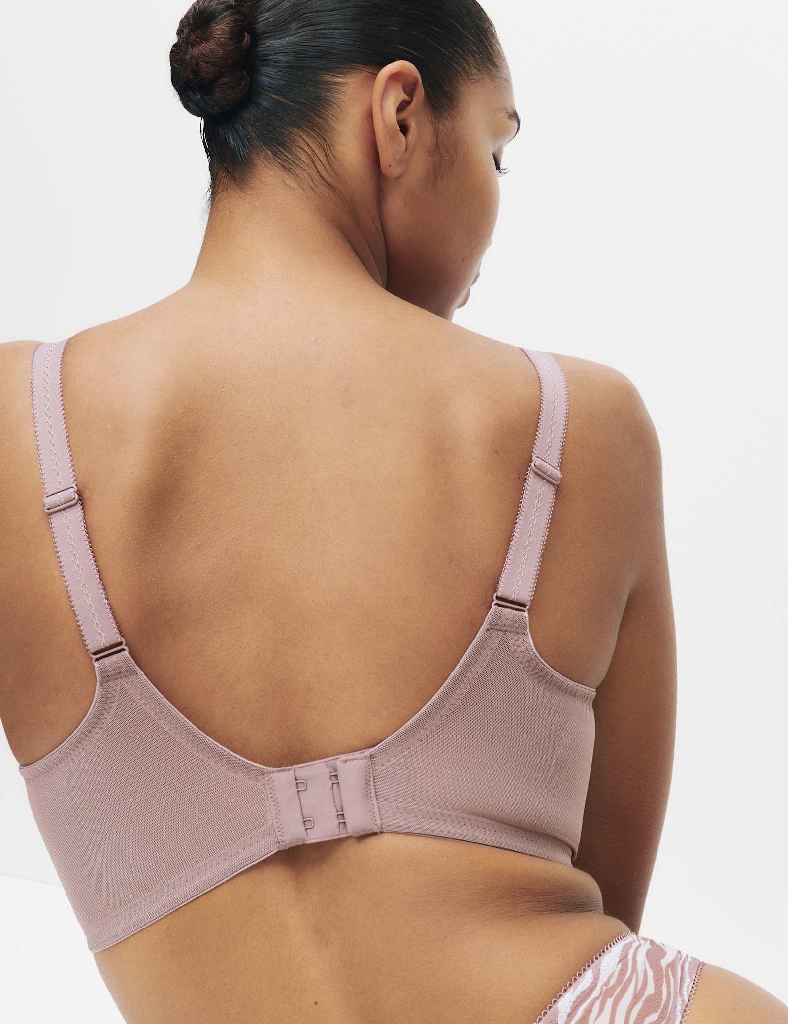 Printed Mesh Wired Extra Support Bra (F+) - image 4