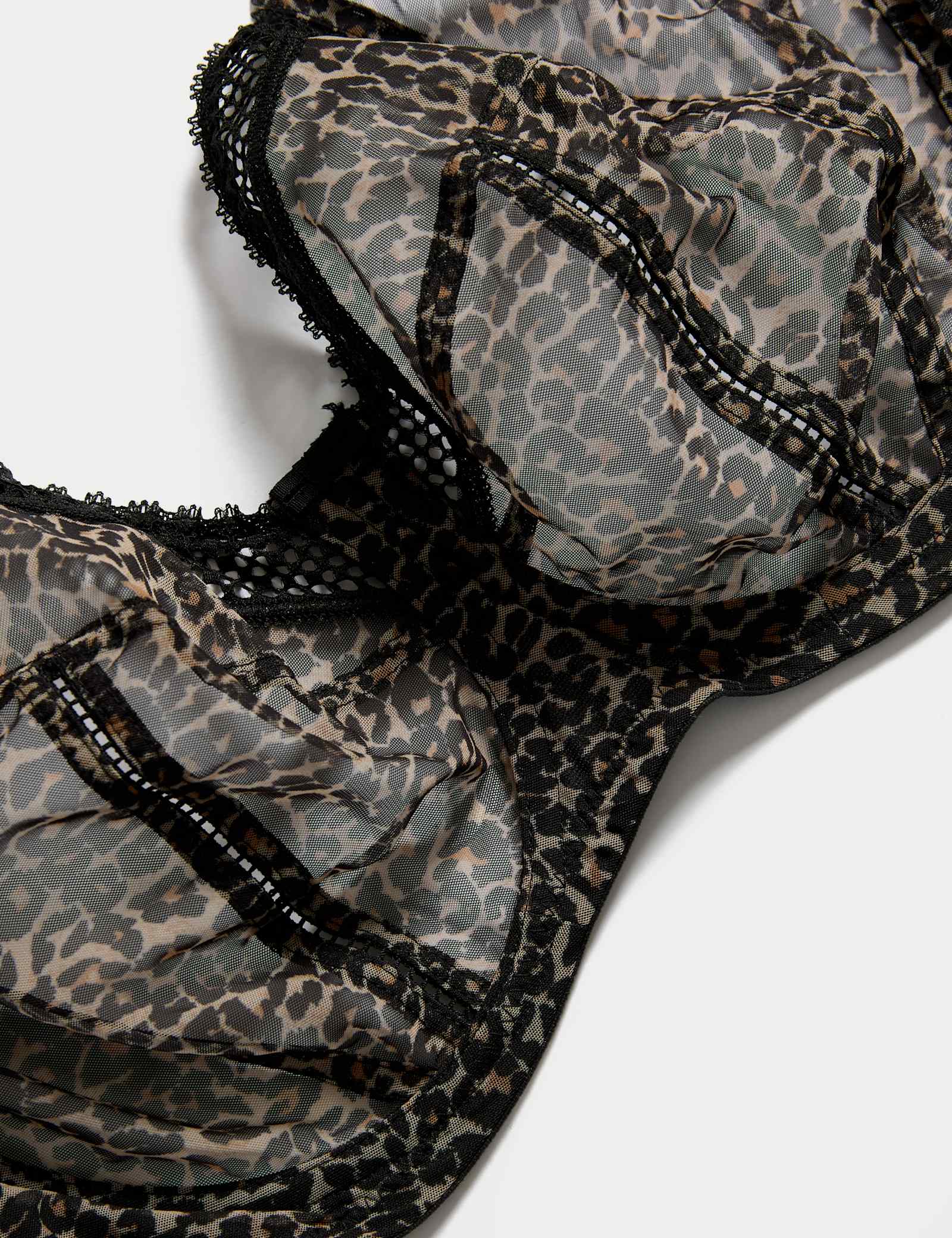 Mesh Wired Extra Support Bra F-J - image 5